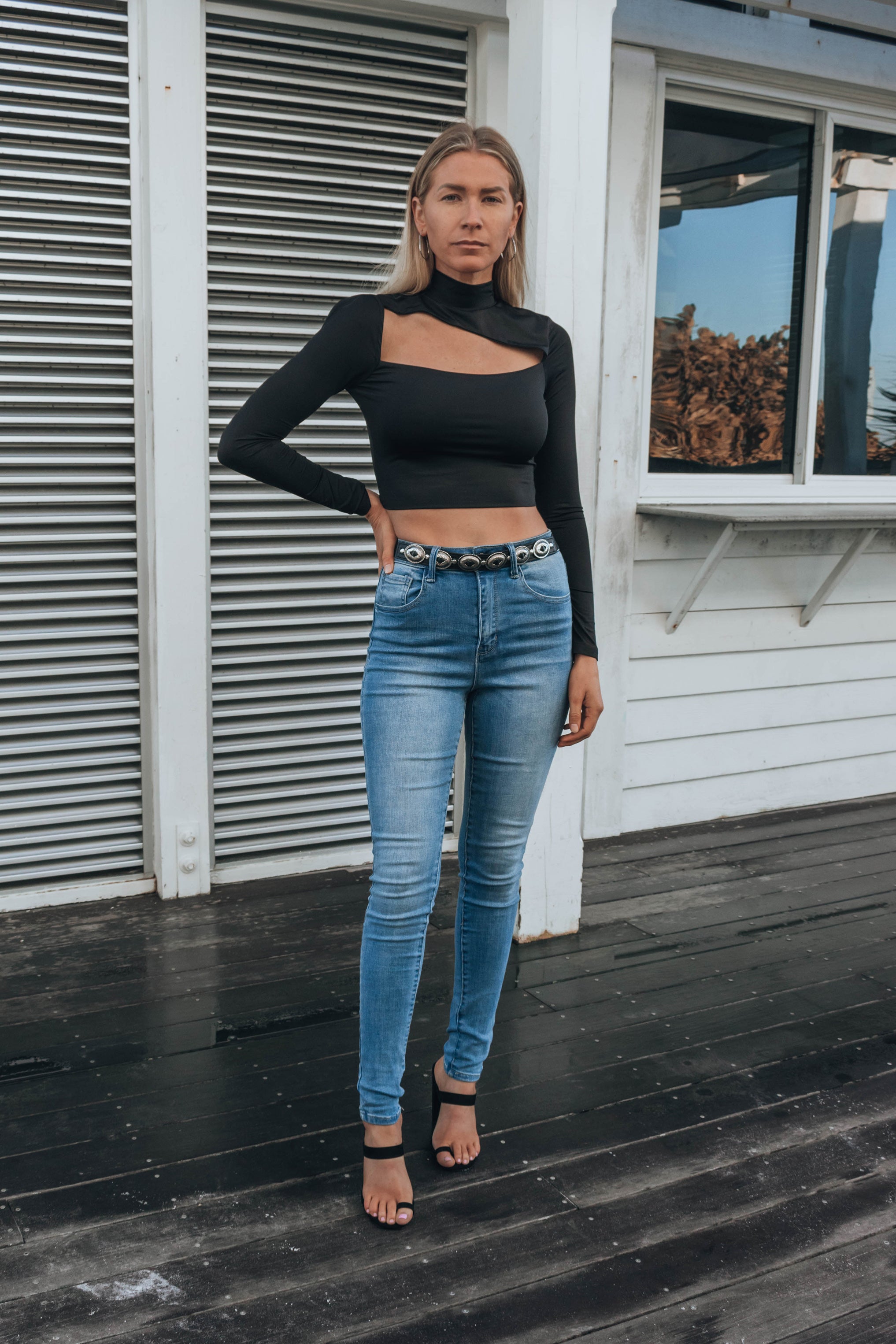 Andres Mock Neck Top