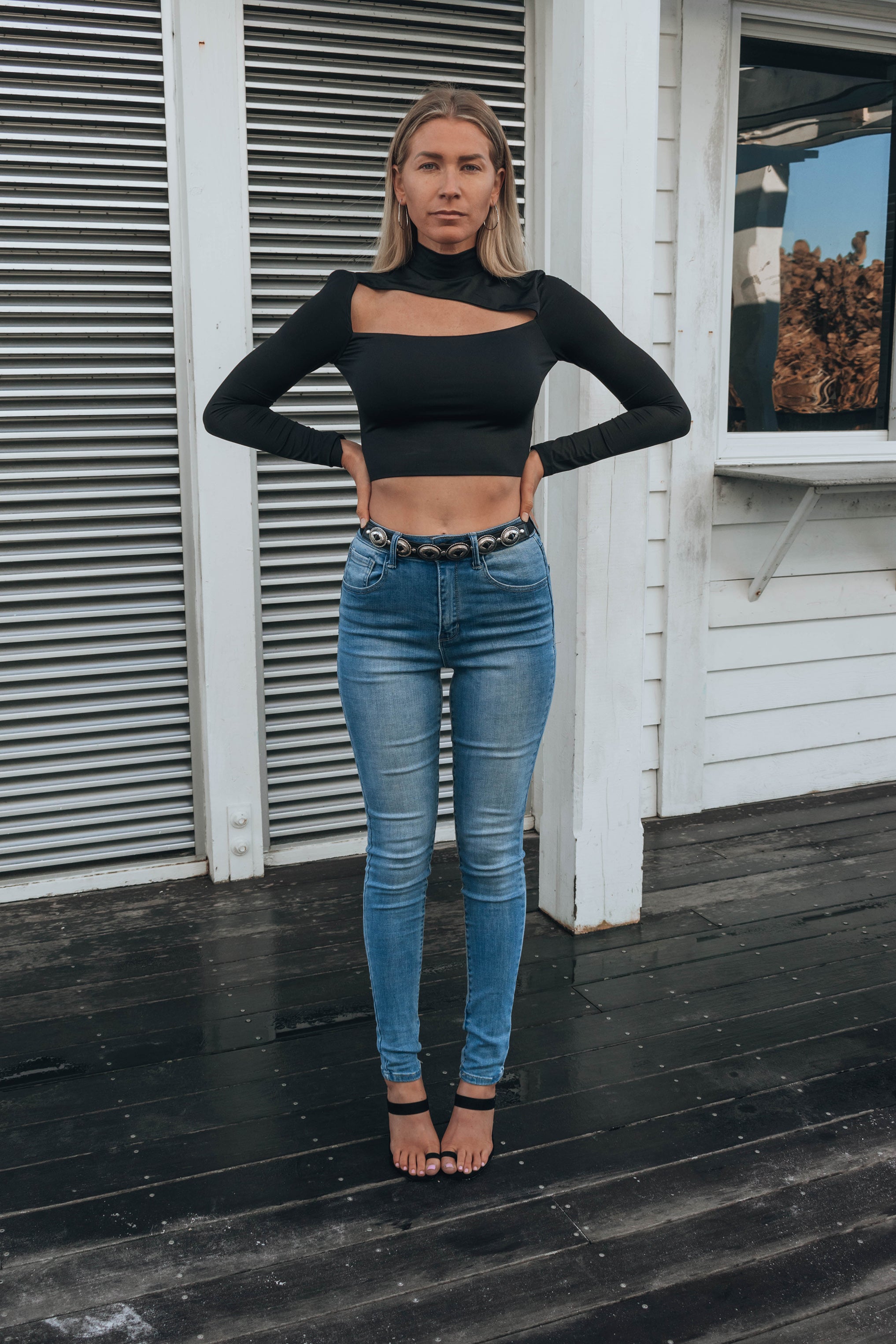 Andres Mock Neck Top