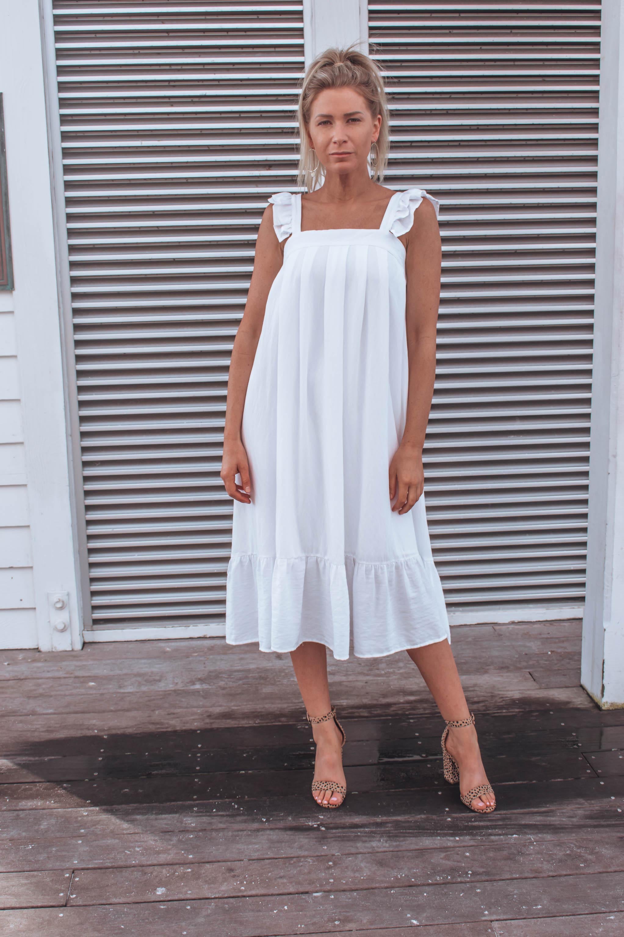 Ella Ruffle Midi Dress