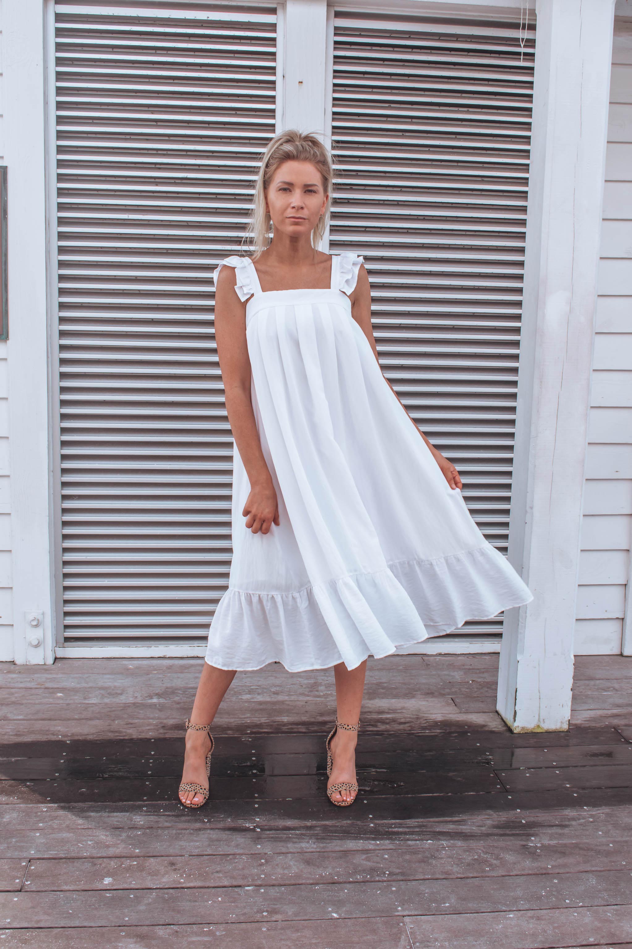 Ella Ruffle Midi Dress