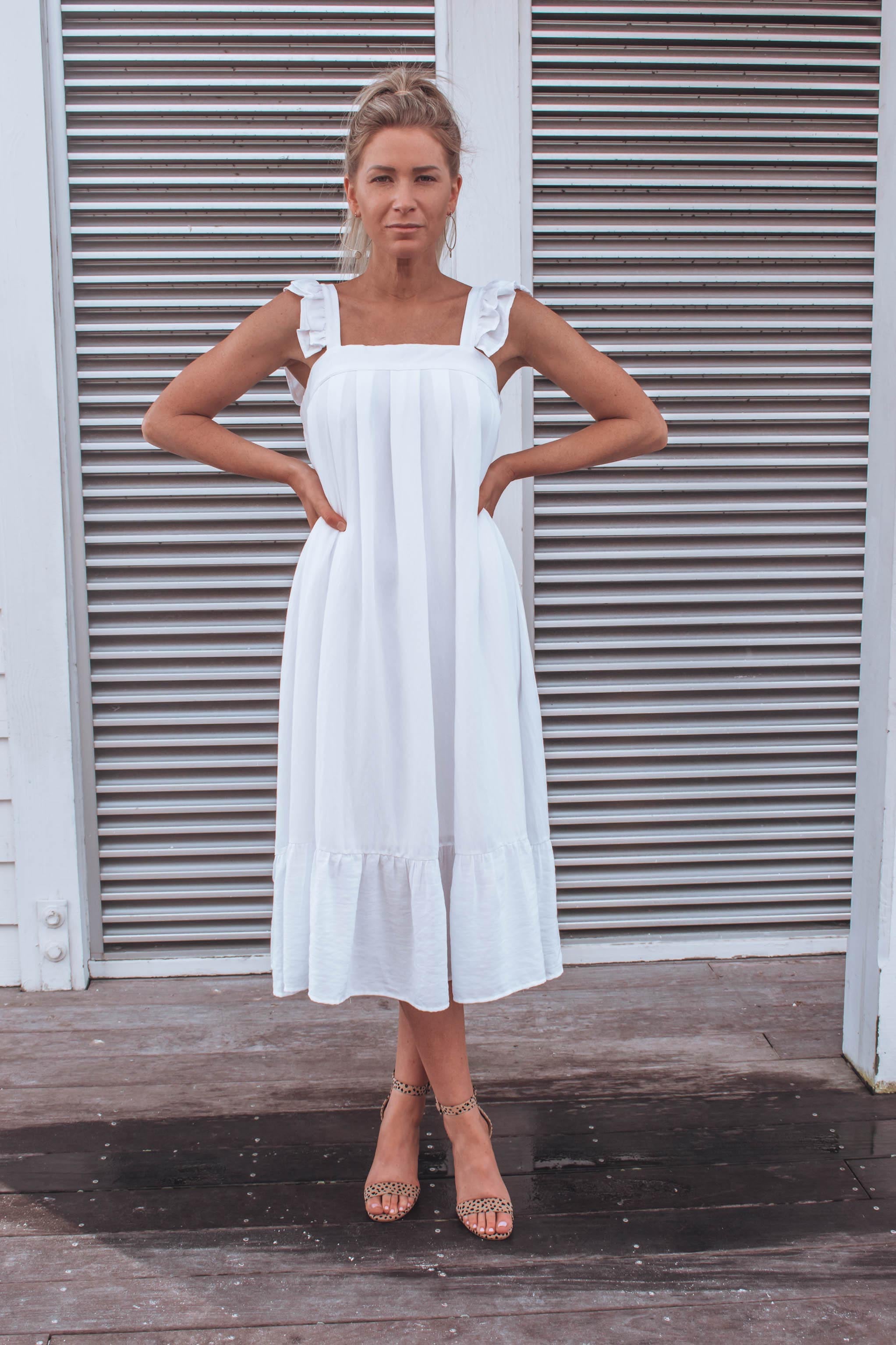 Ella Ruffle Midi Dress