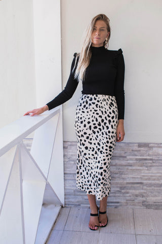 Madison Leopard Skirt