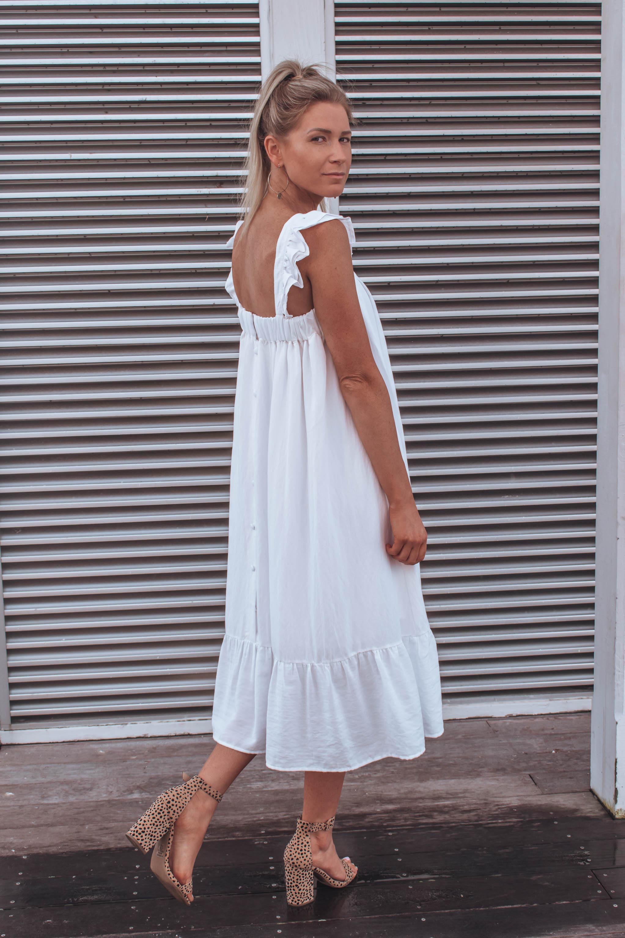 Ella Ruffle Midi Dress