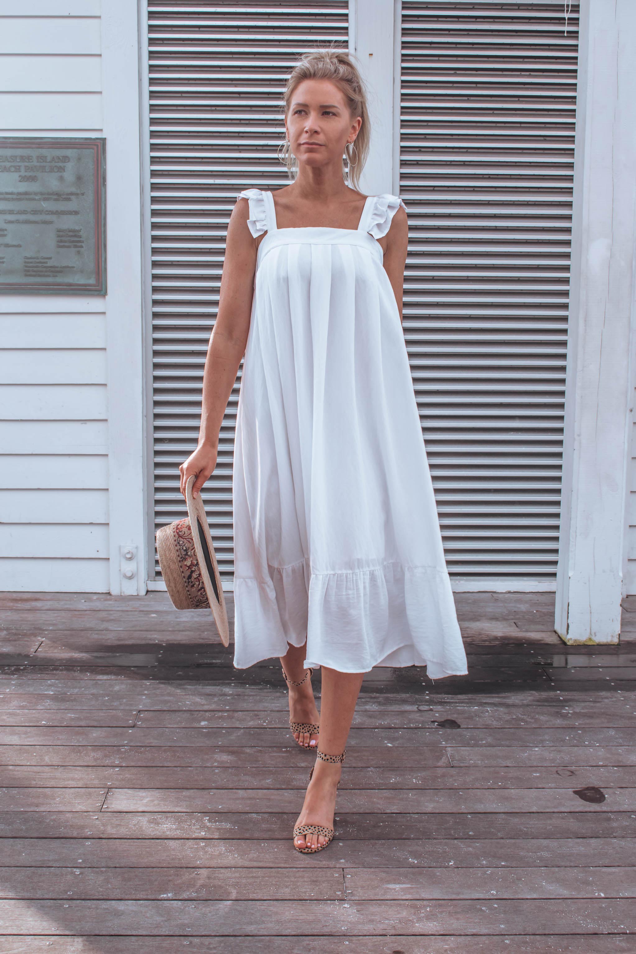 Ella Ruffle Midi Dress