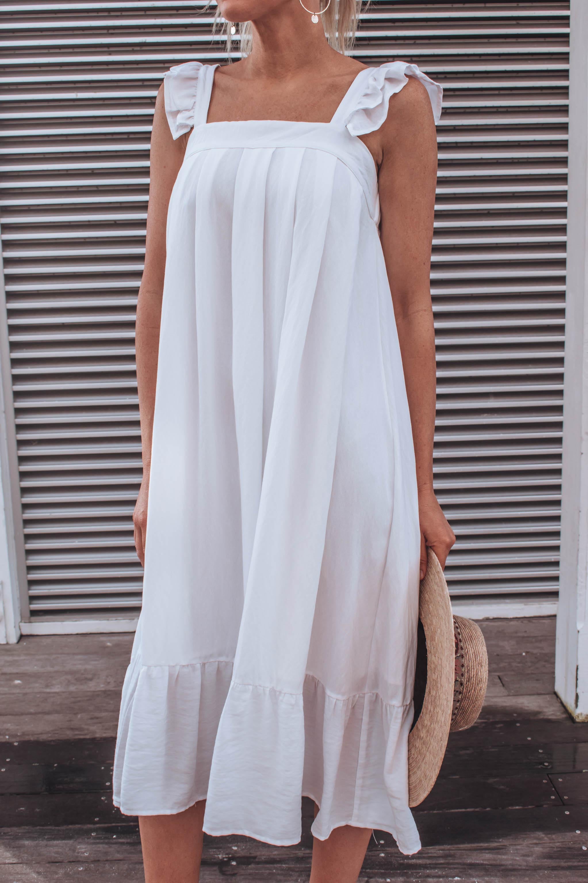 Ella Ruffle Midi Dress