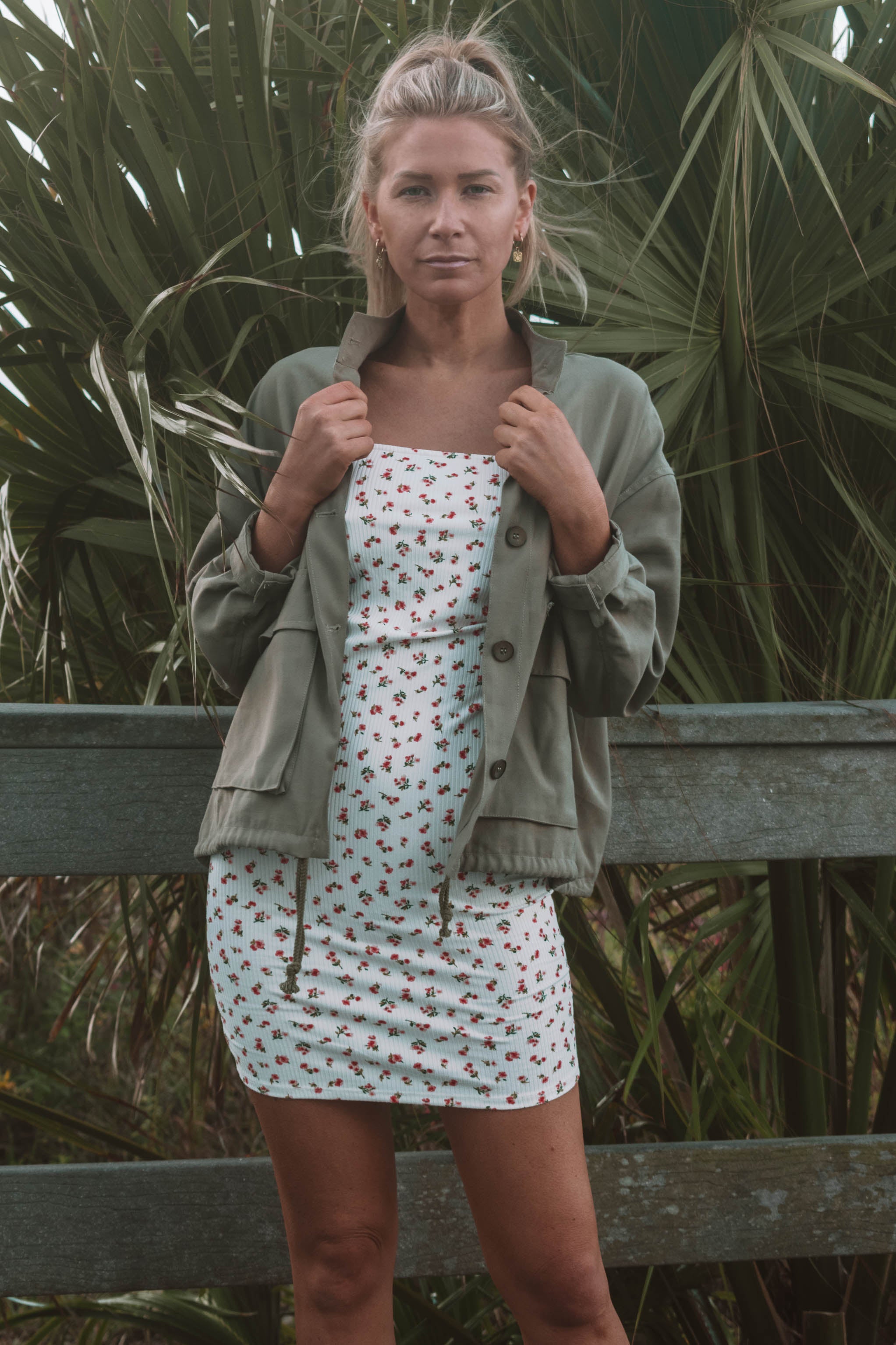 Rosa Floral Cutout Mini Dress