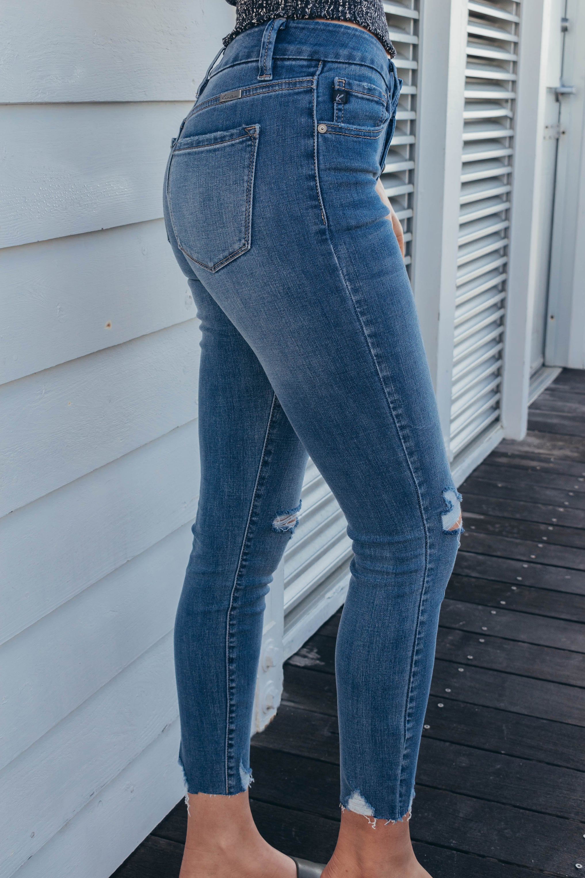 Leon Button Fly Skinny Jean