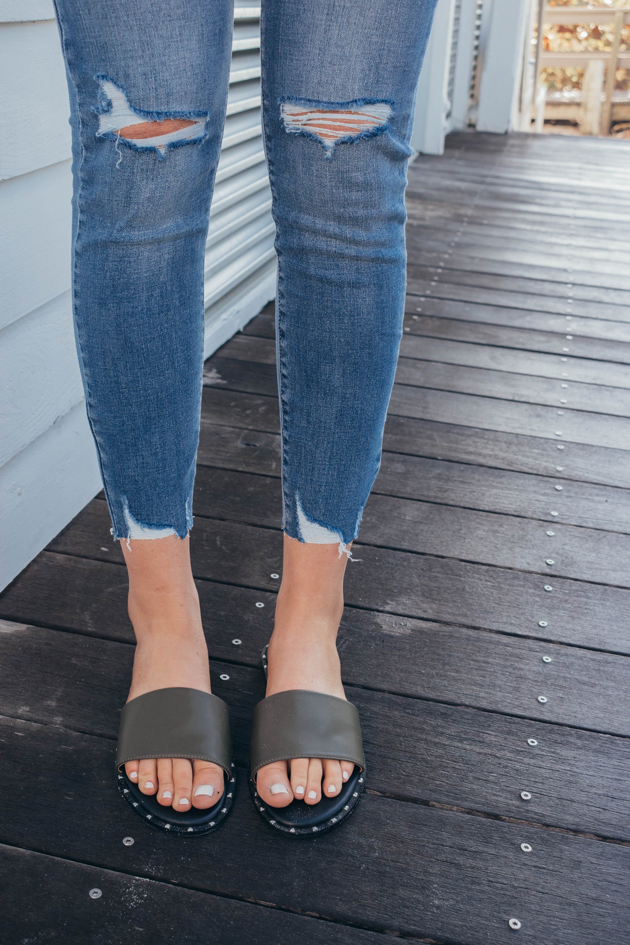Leon Button Fly Skinny Jean