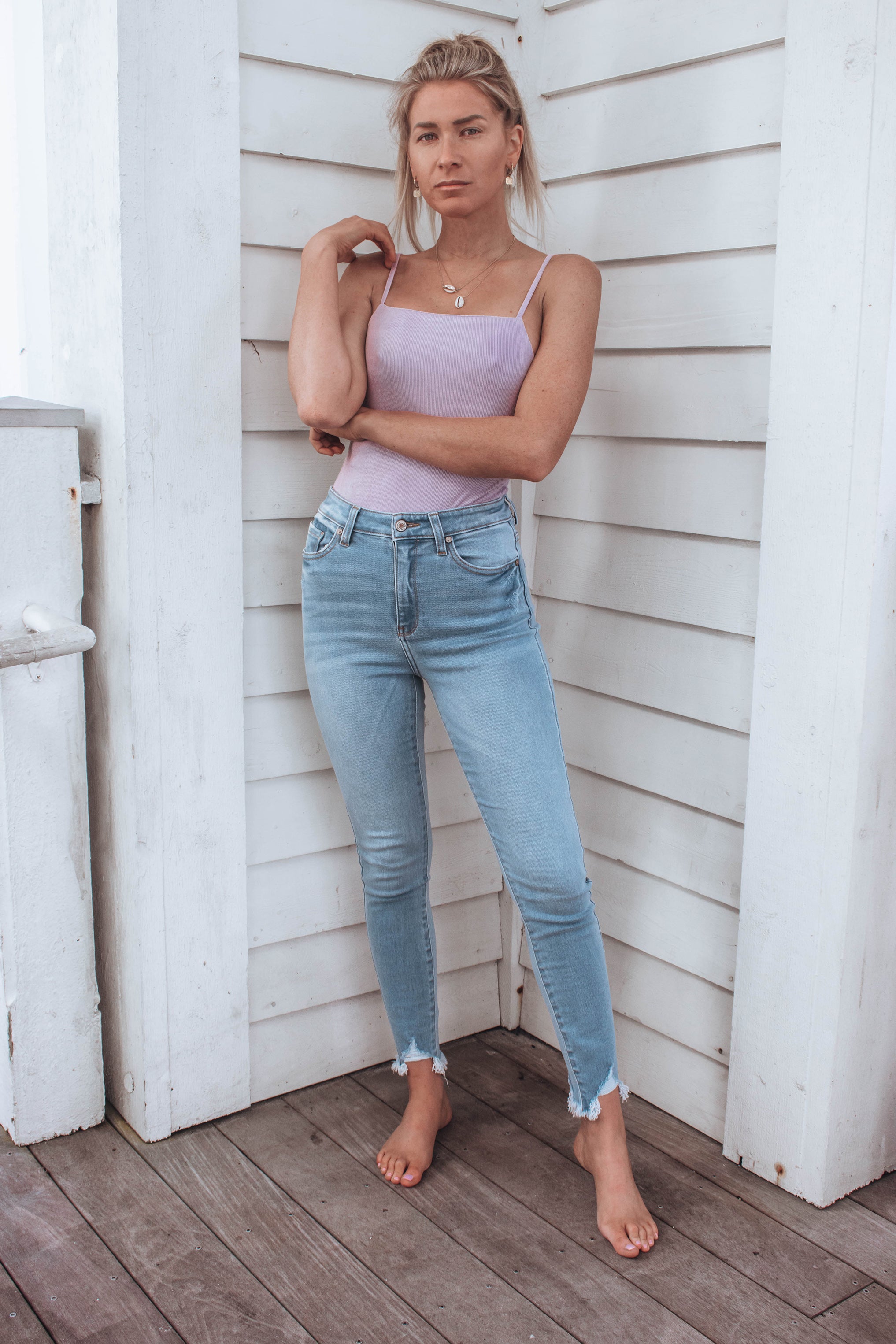 Azeele High Waisted Skinny Jean