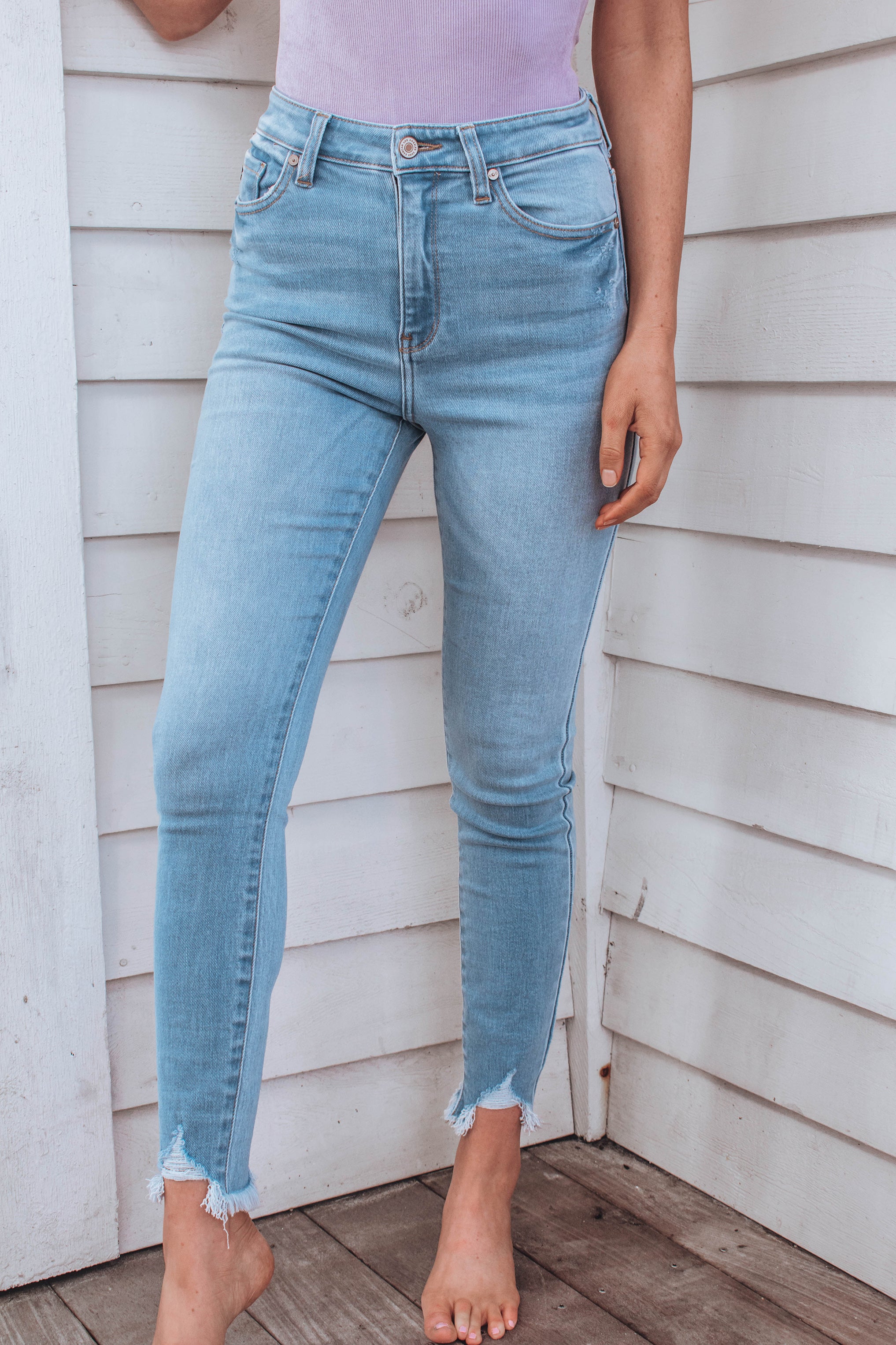Azeele High Waisted Skinny Jean