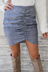 Pierce Asymmetrical Ruched Skirt