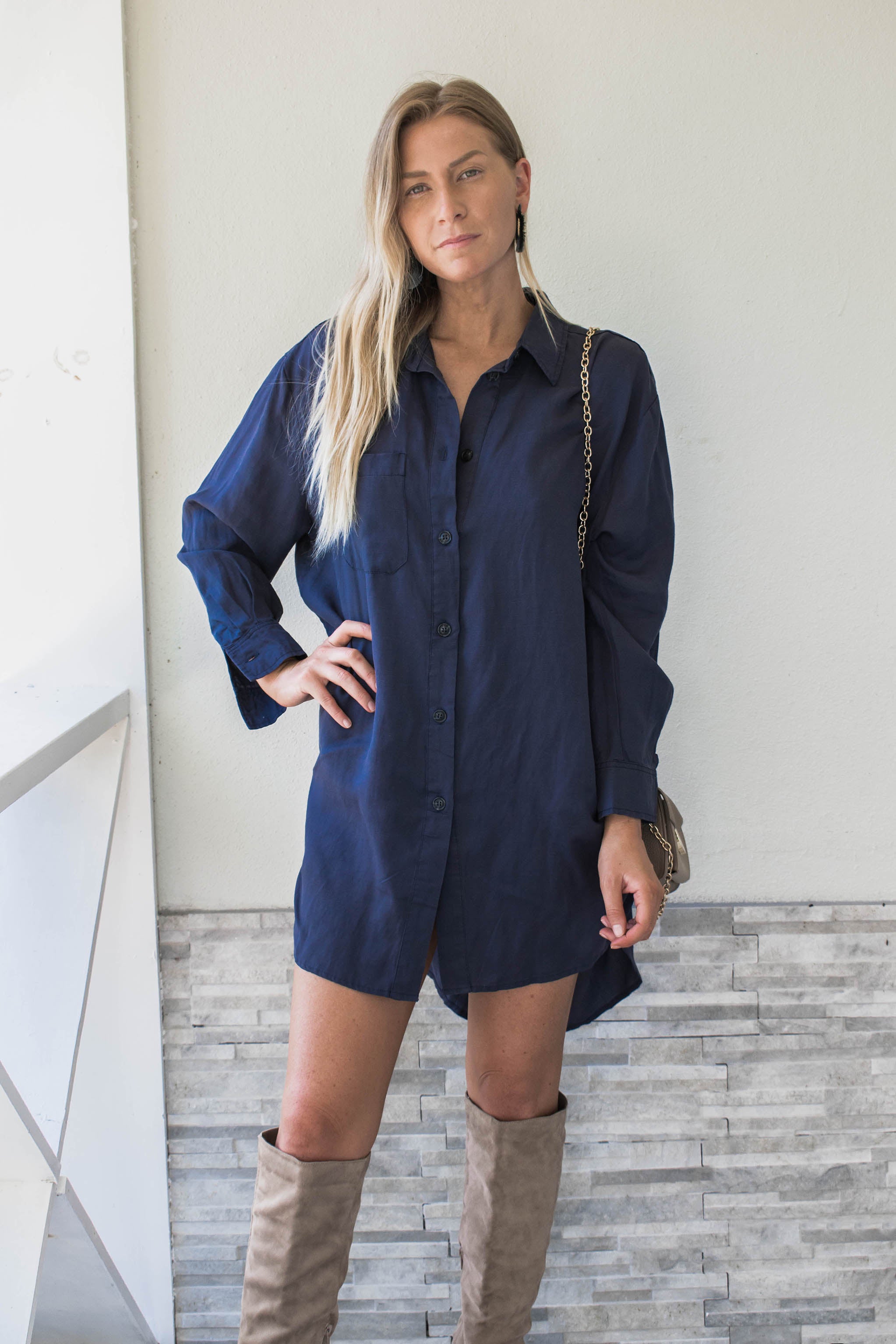 Julian Oversized Button Down Dress