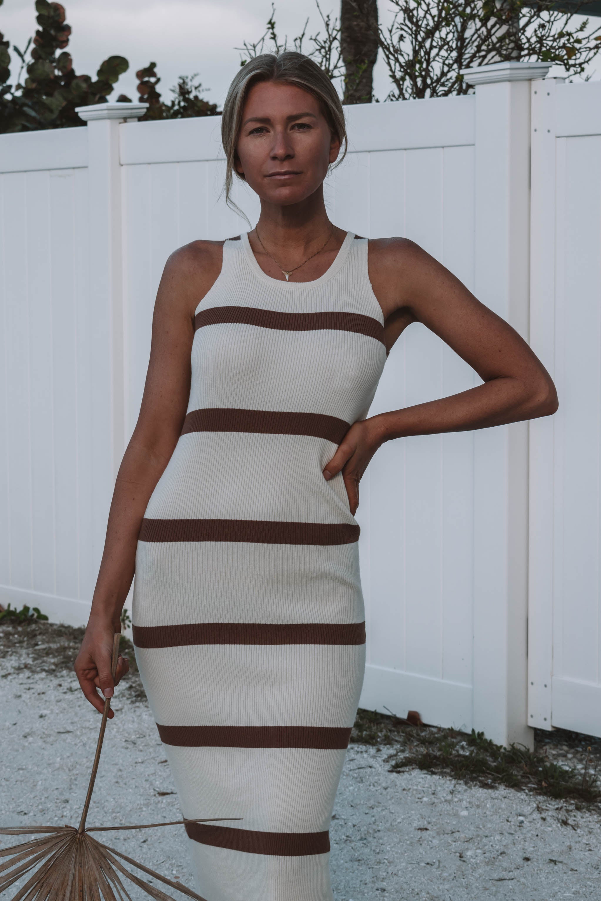 Hanover Striped Midi Dress