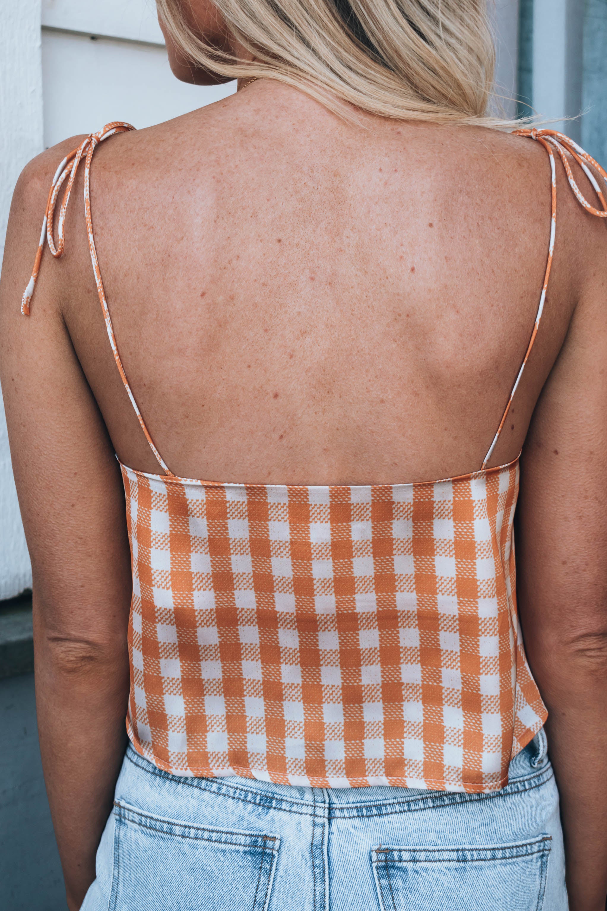 Nevado Plaid Cropped Cami