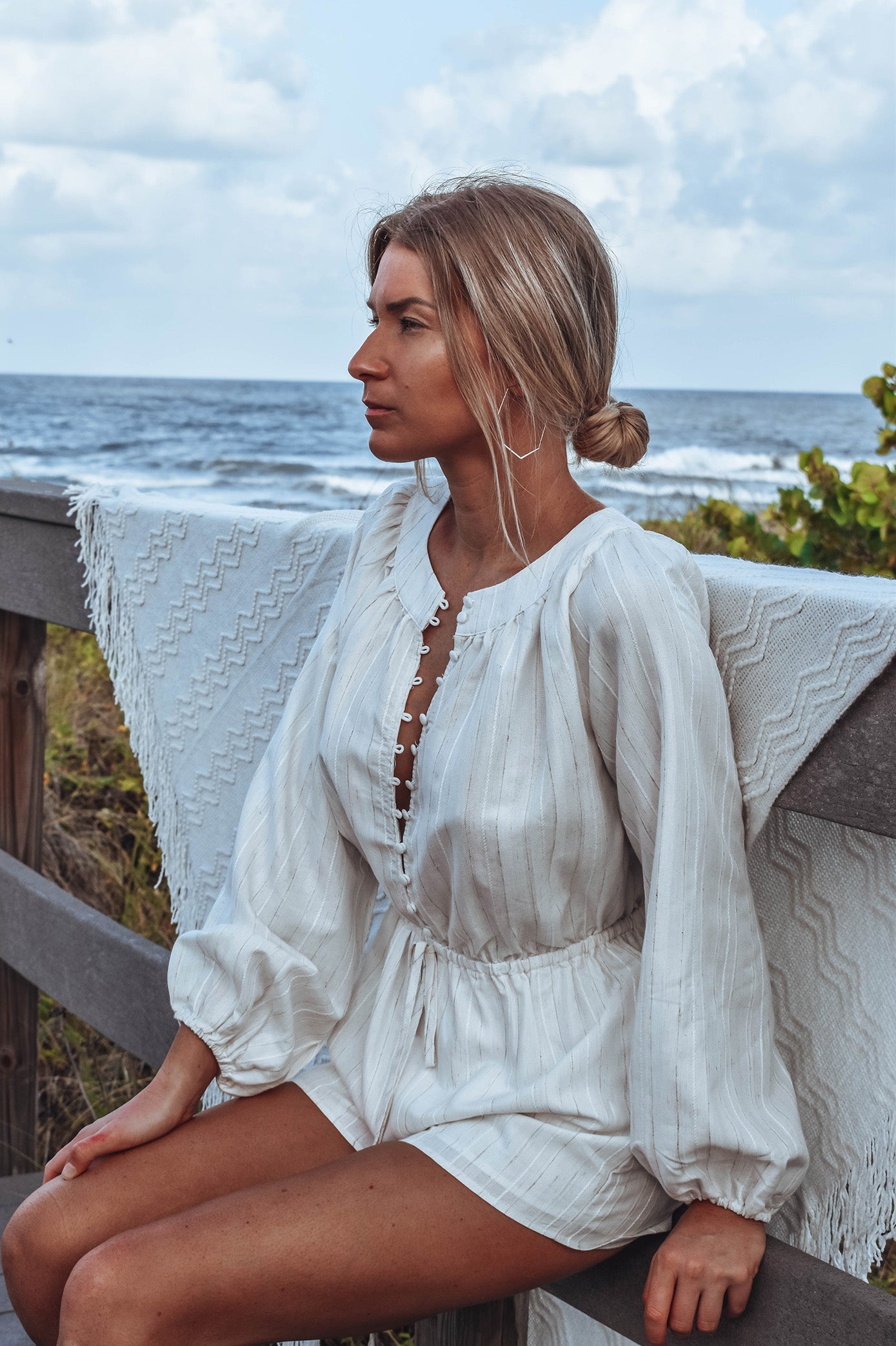 Myall Button Romper