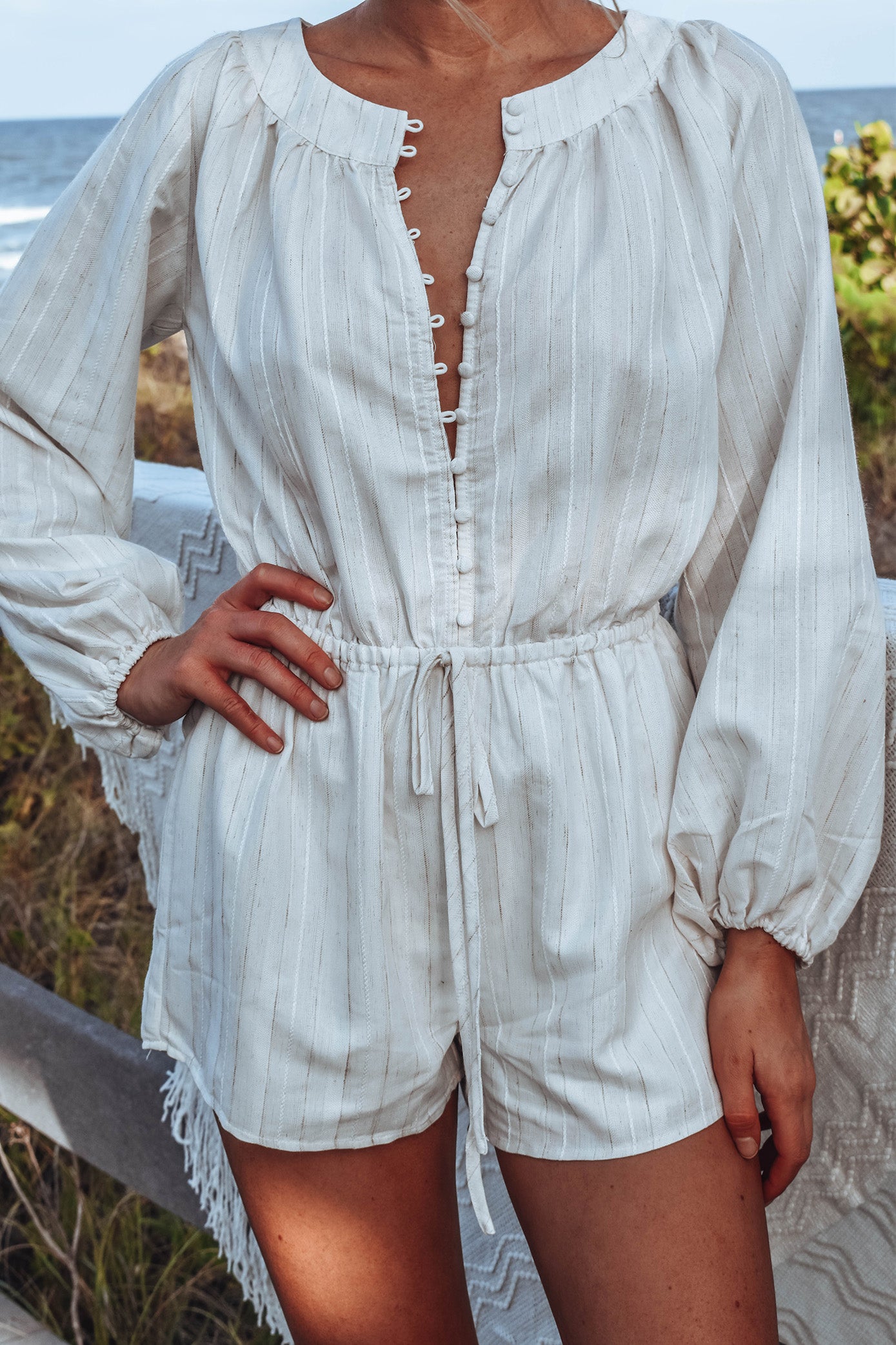 Myall Button Romper