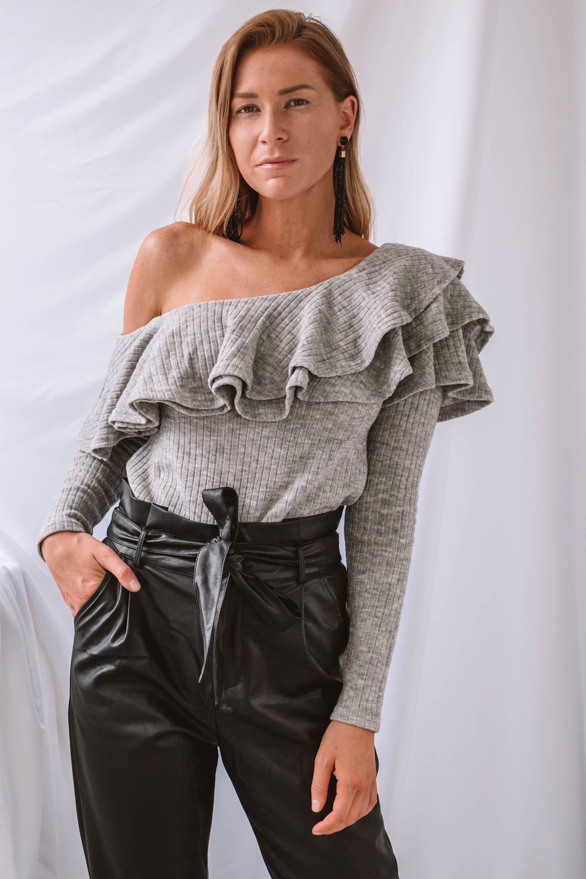 Belfast Ruffle Sweater