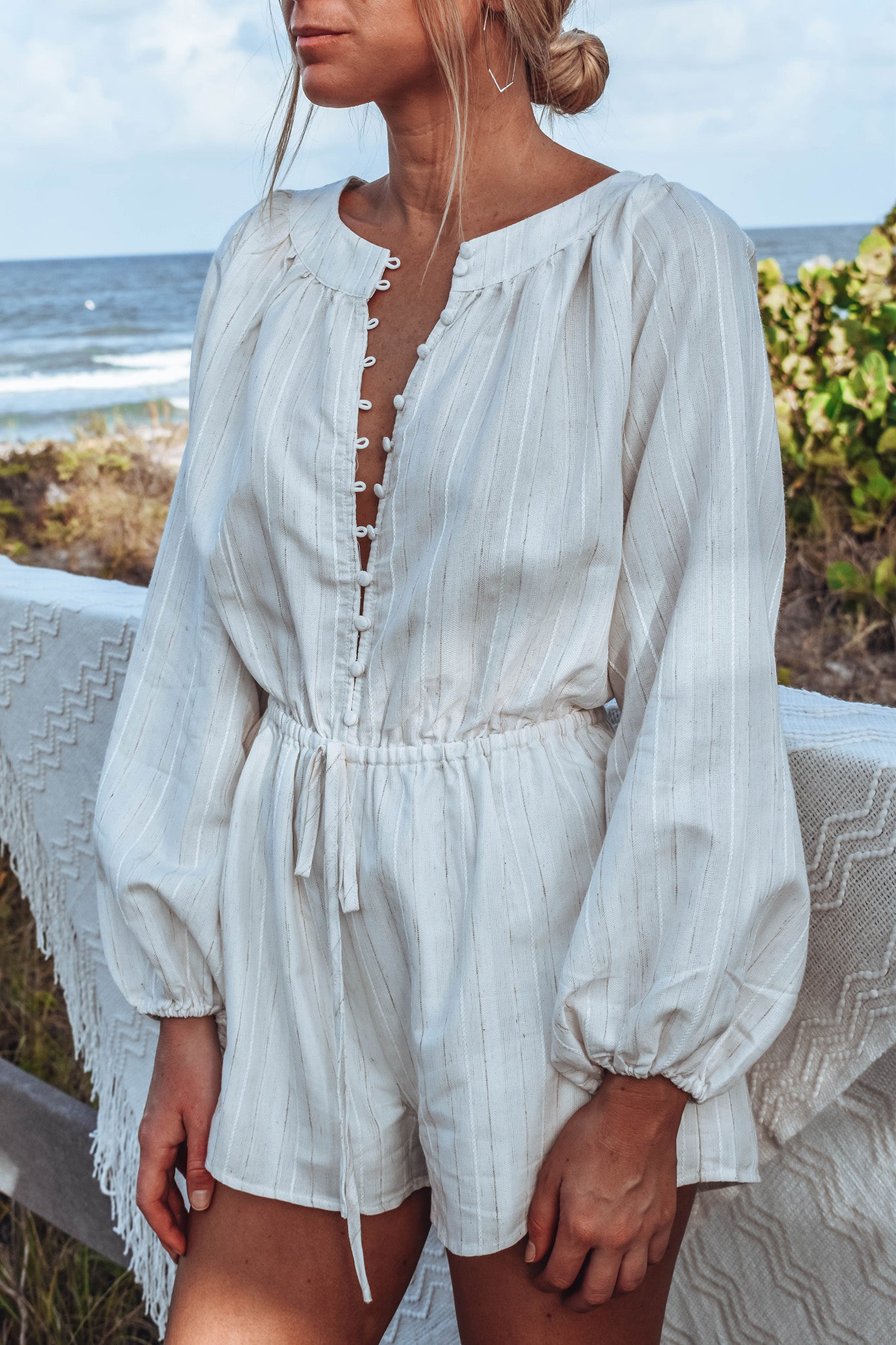 Myall Button Romper