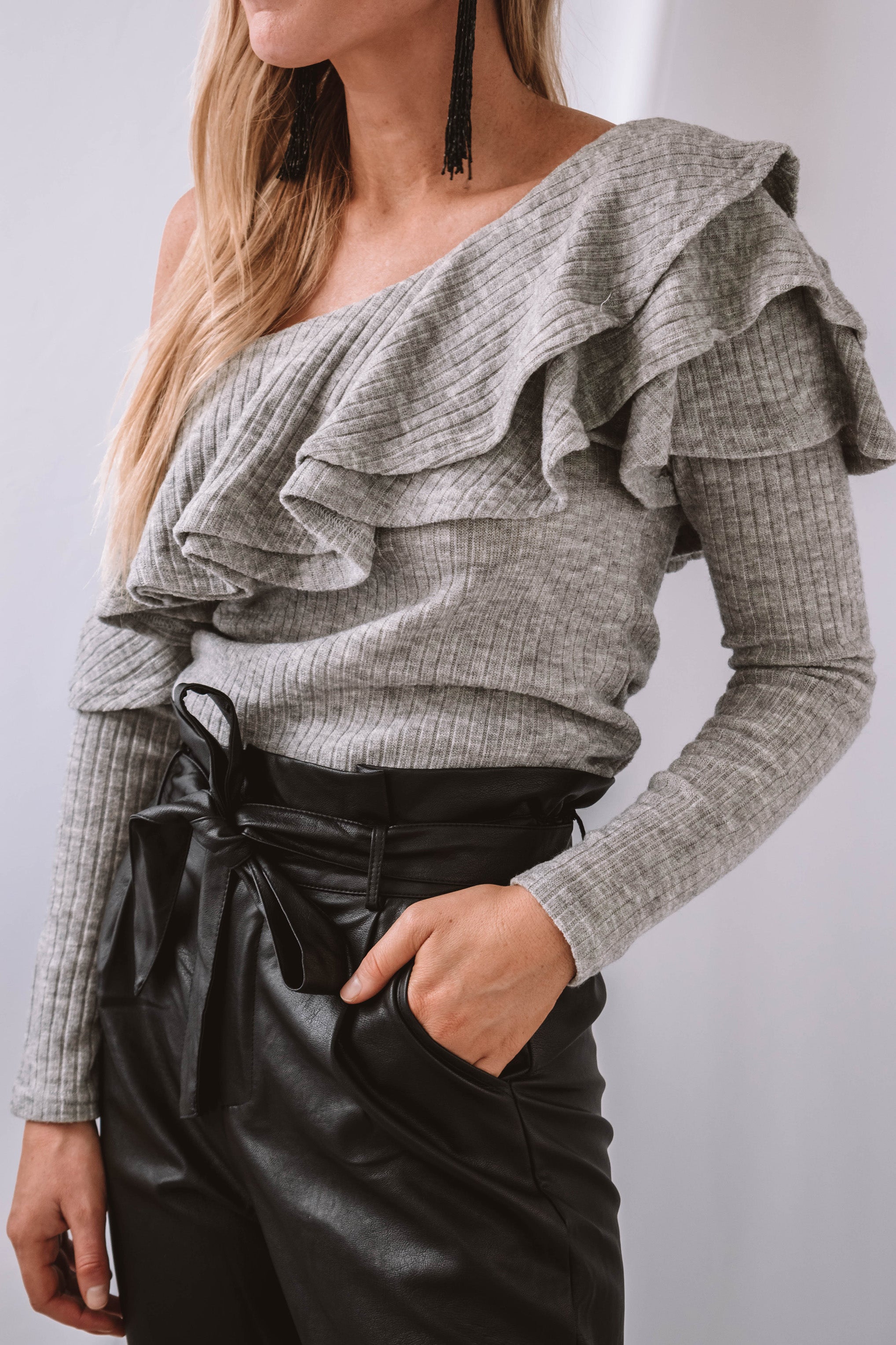 Belfast Ruffle Sweater