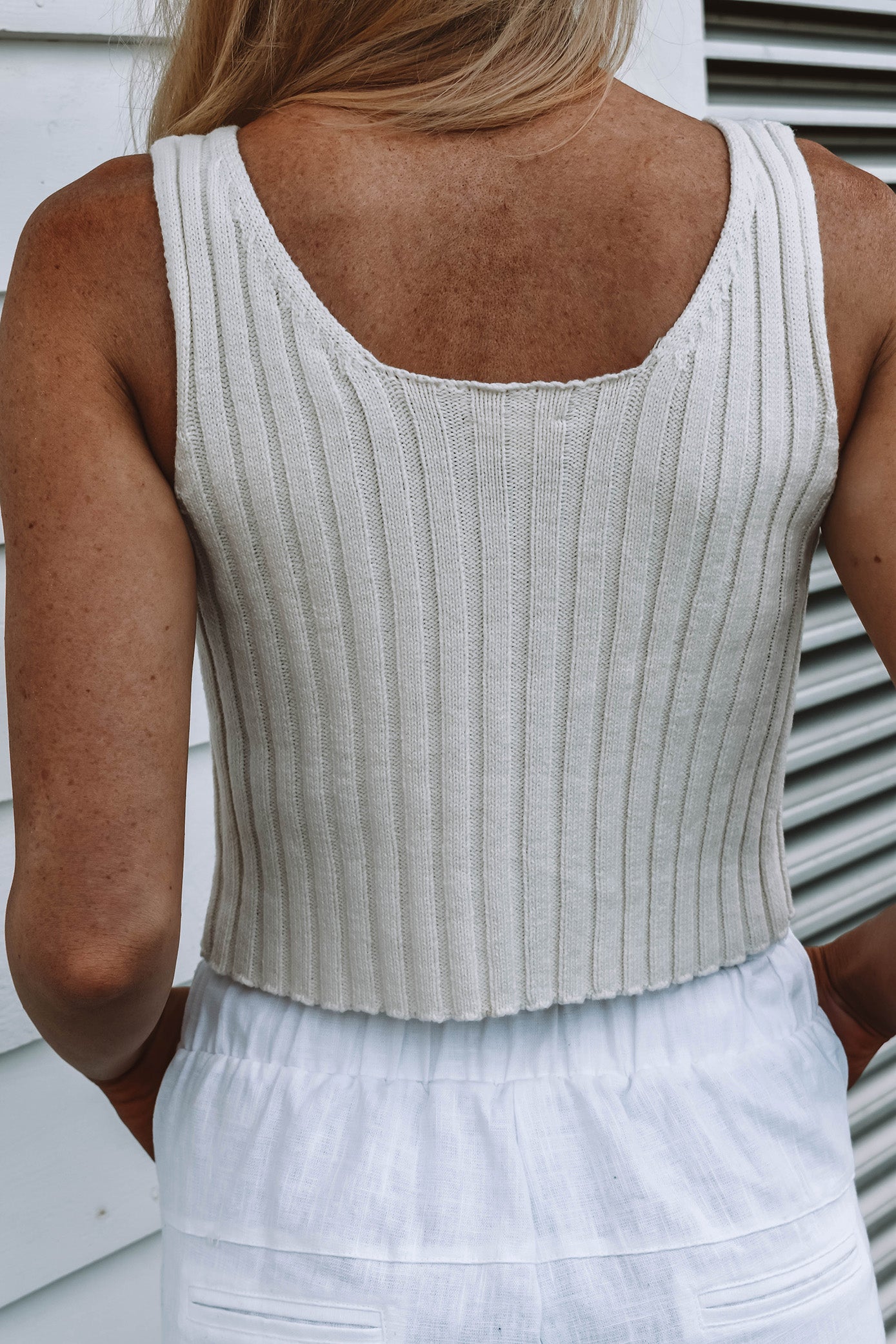 Soleil Button Down Tank