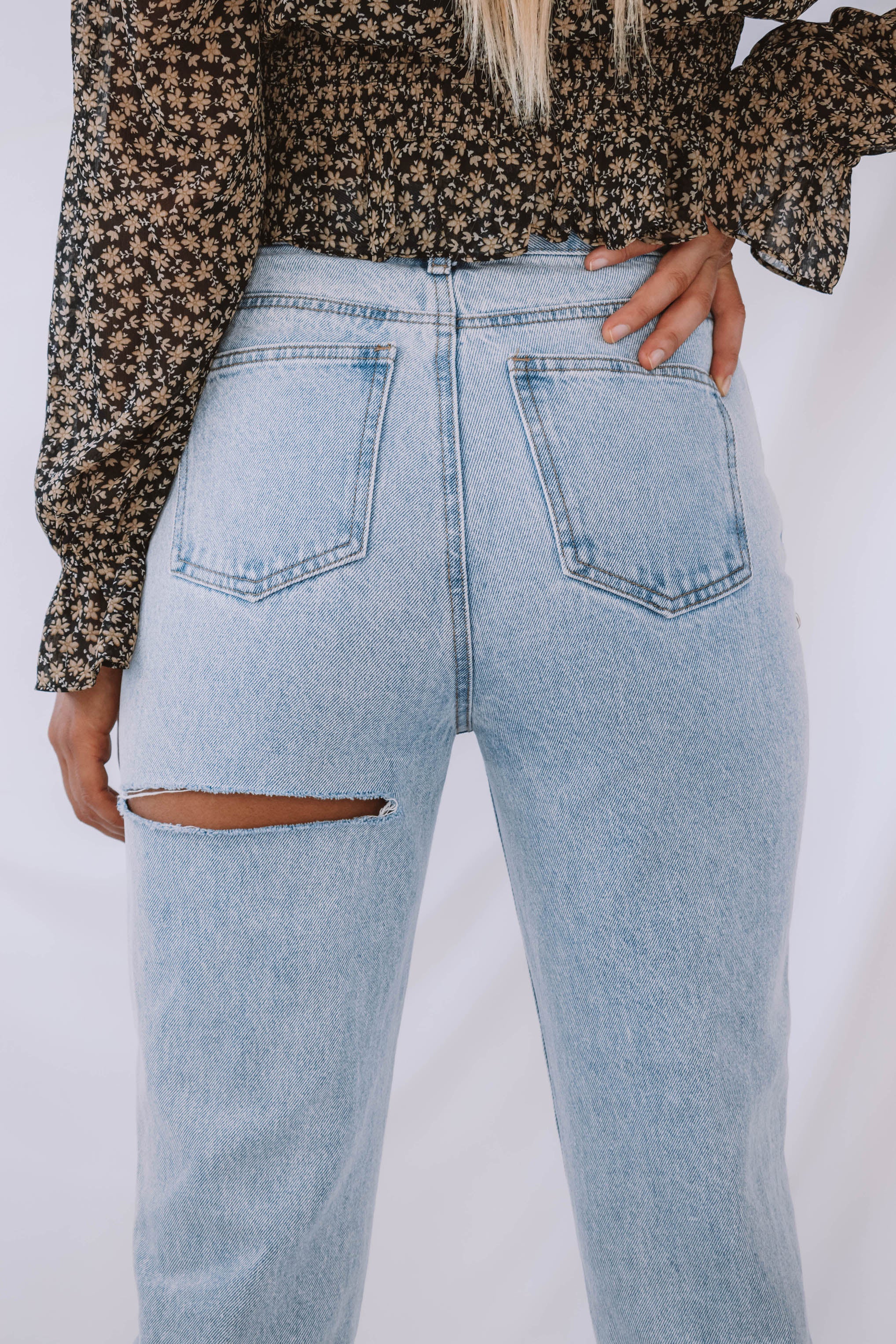 Harrison Slim Boyfriend Jean