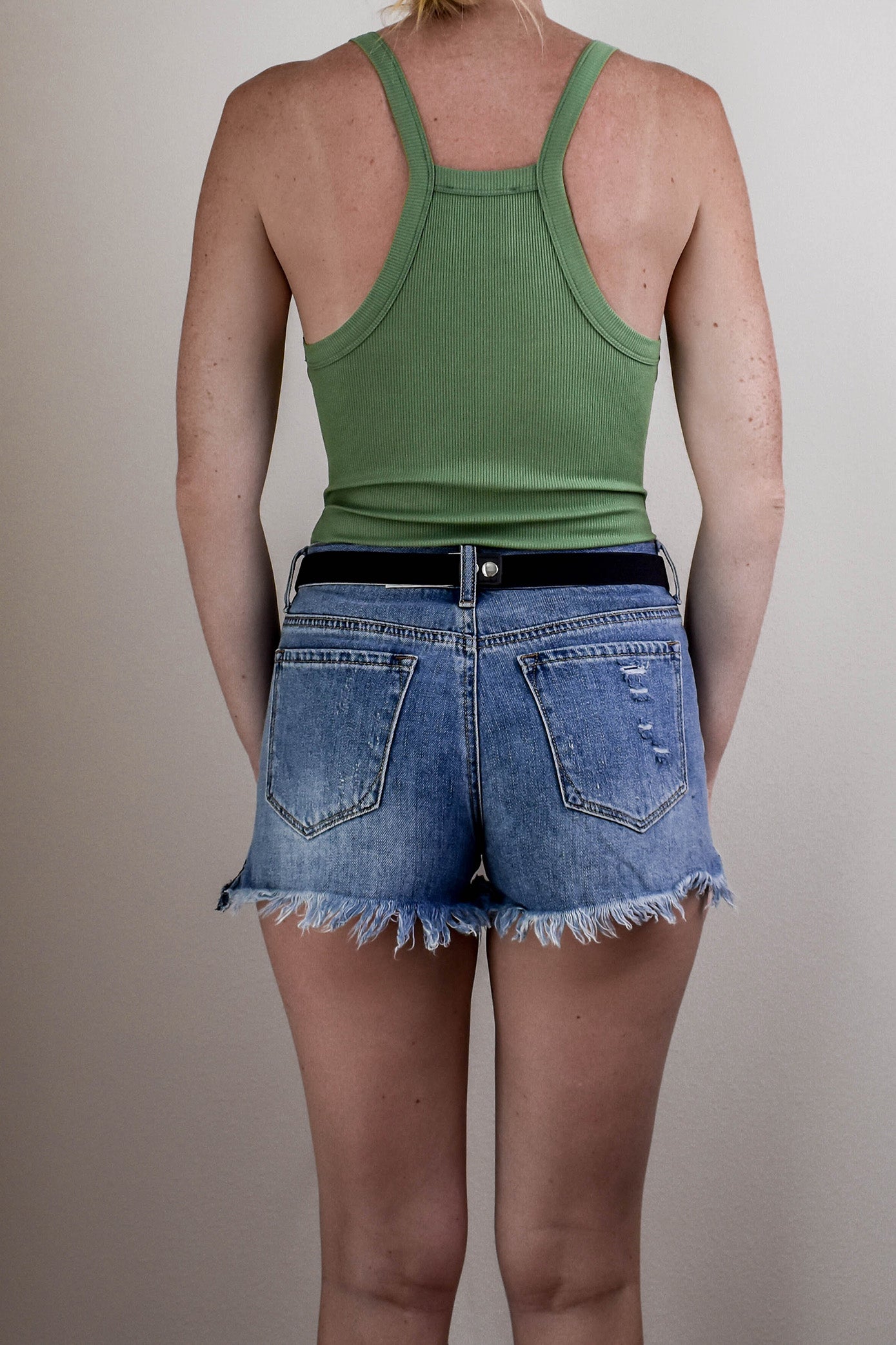 Clifton Ribbed Bodysuit - Olive