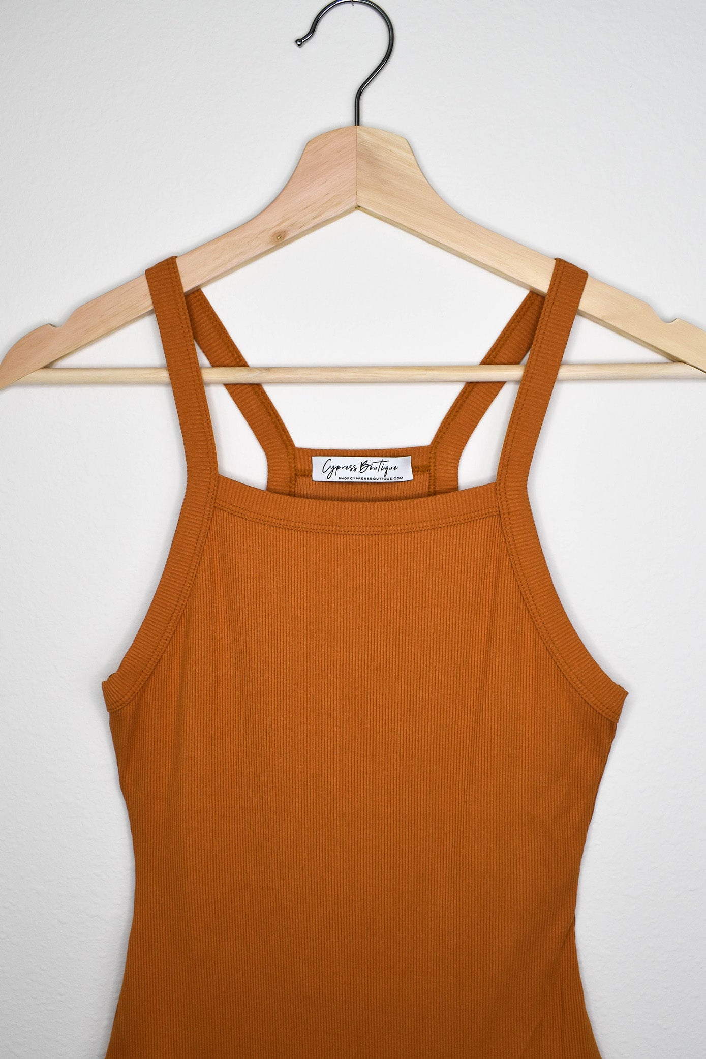 Clifton Ribbed Bodysuit - Orange