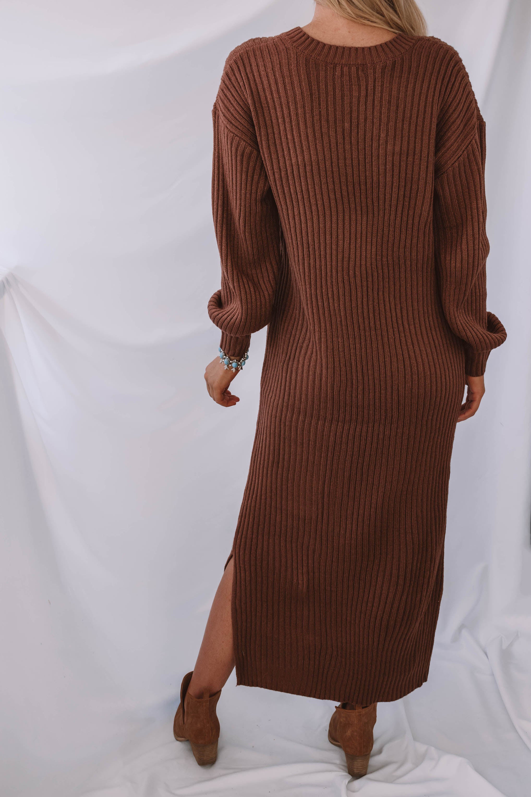 Gardiner V Neck Sweater Dress