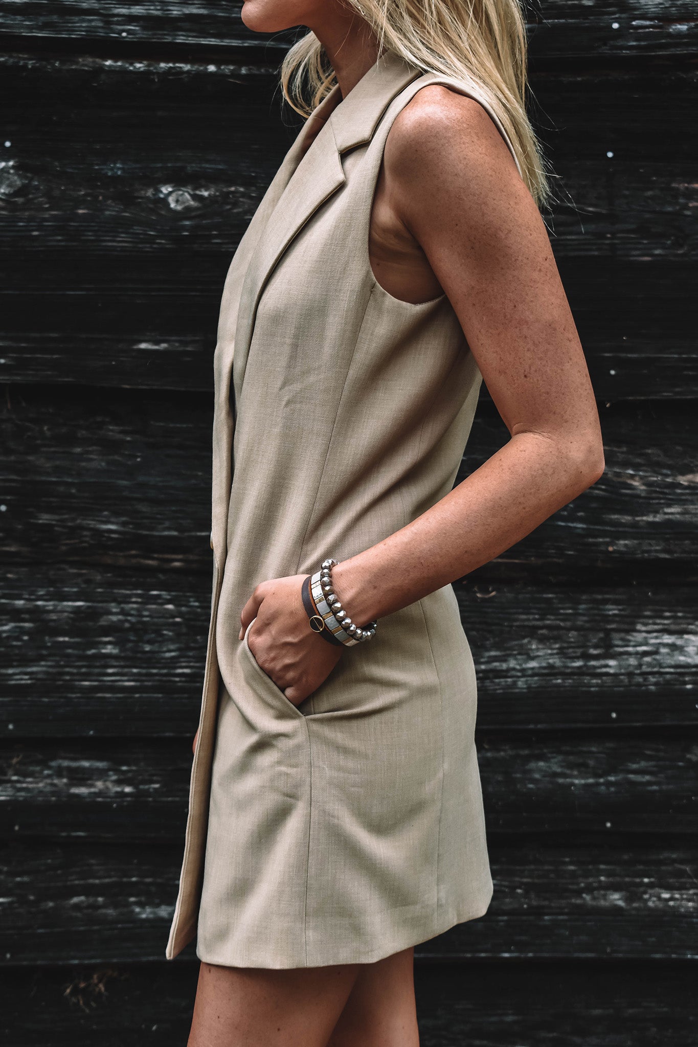 Kent Sleeveless Blazer Dress