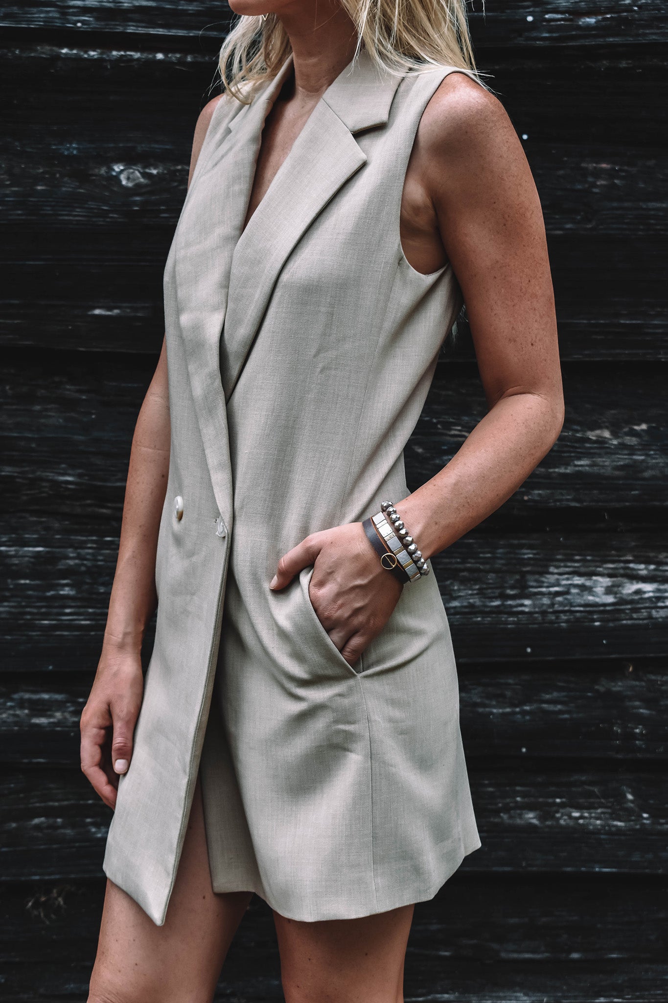 Kent Sleeveless Blazer Dress