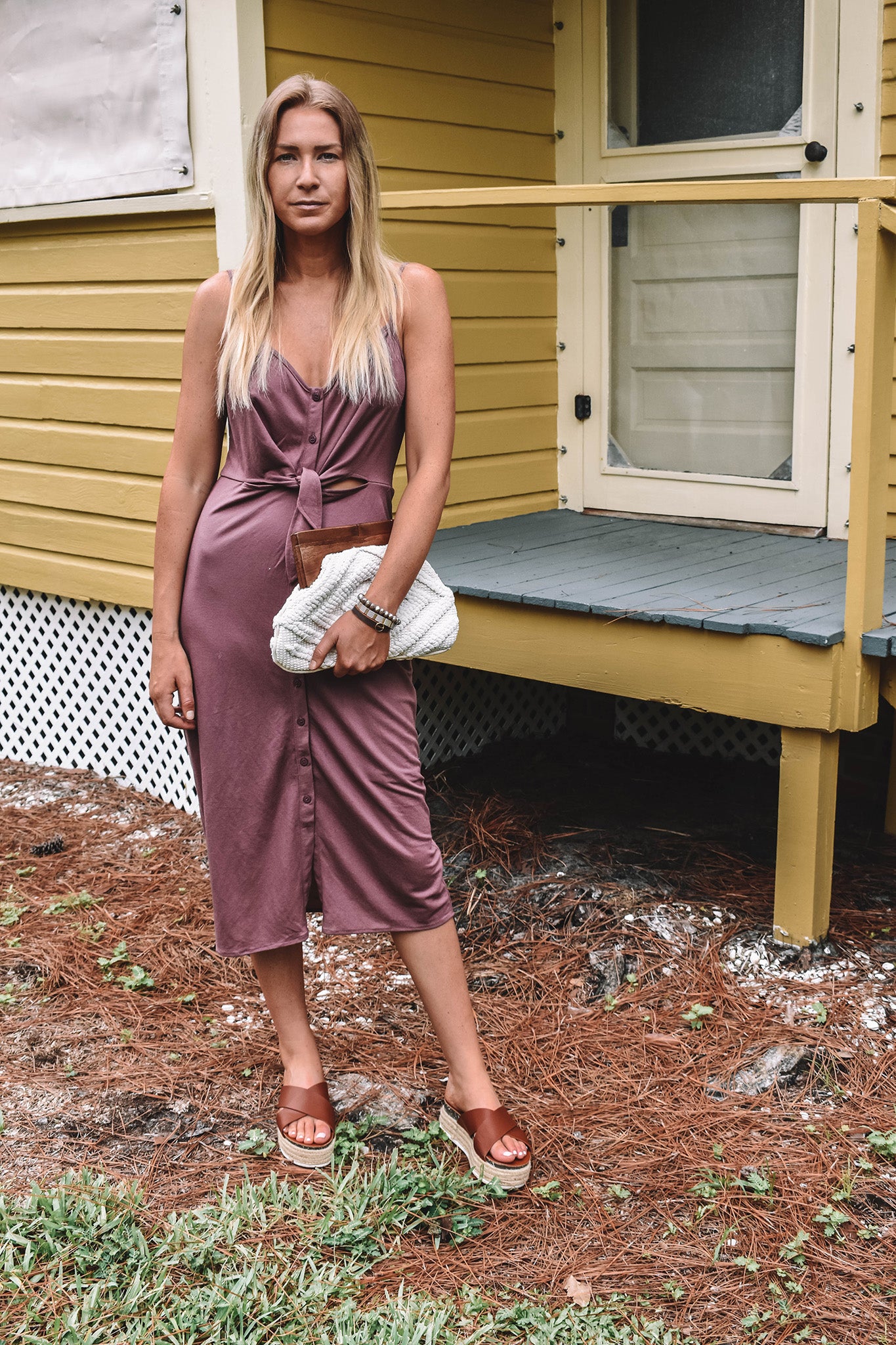 Hampton Button Down Midi Dress