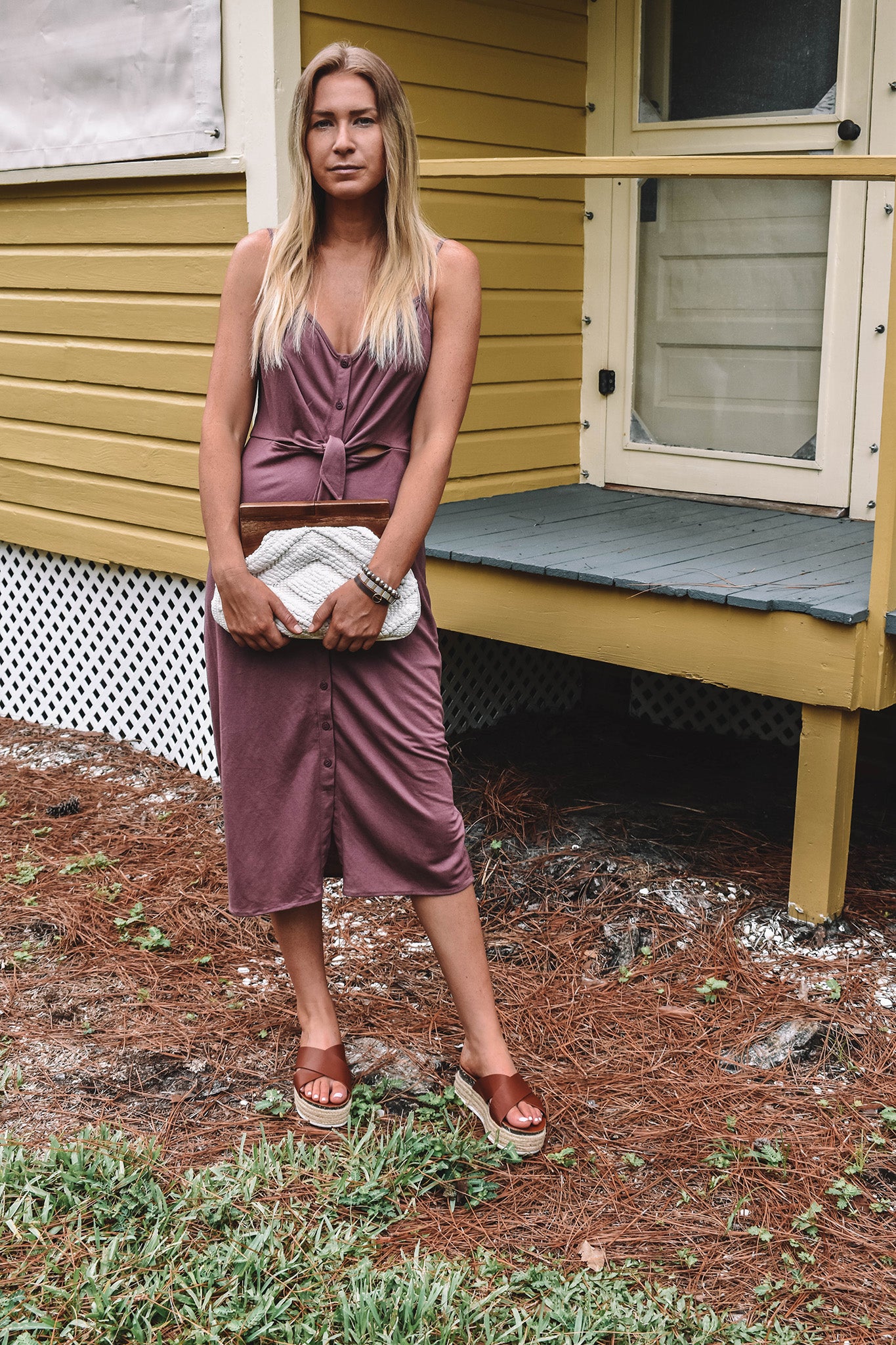 Hampton Button Down Midi Dress