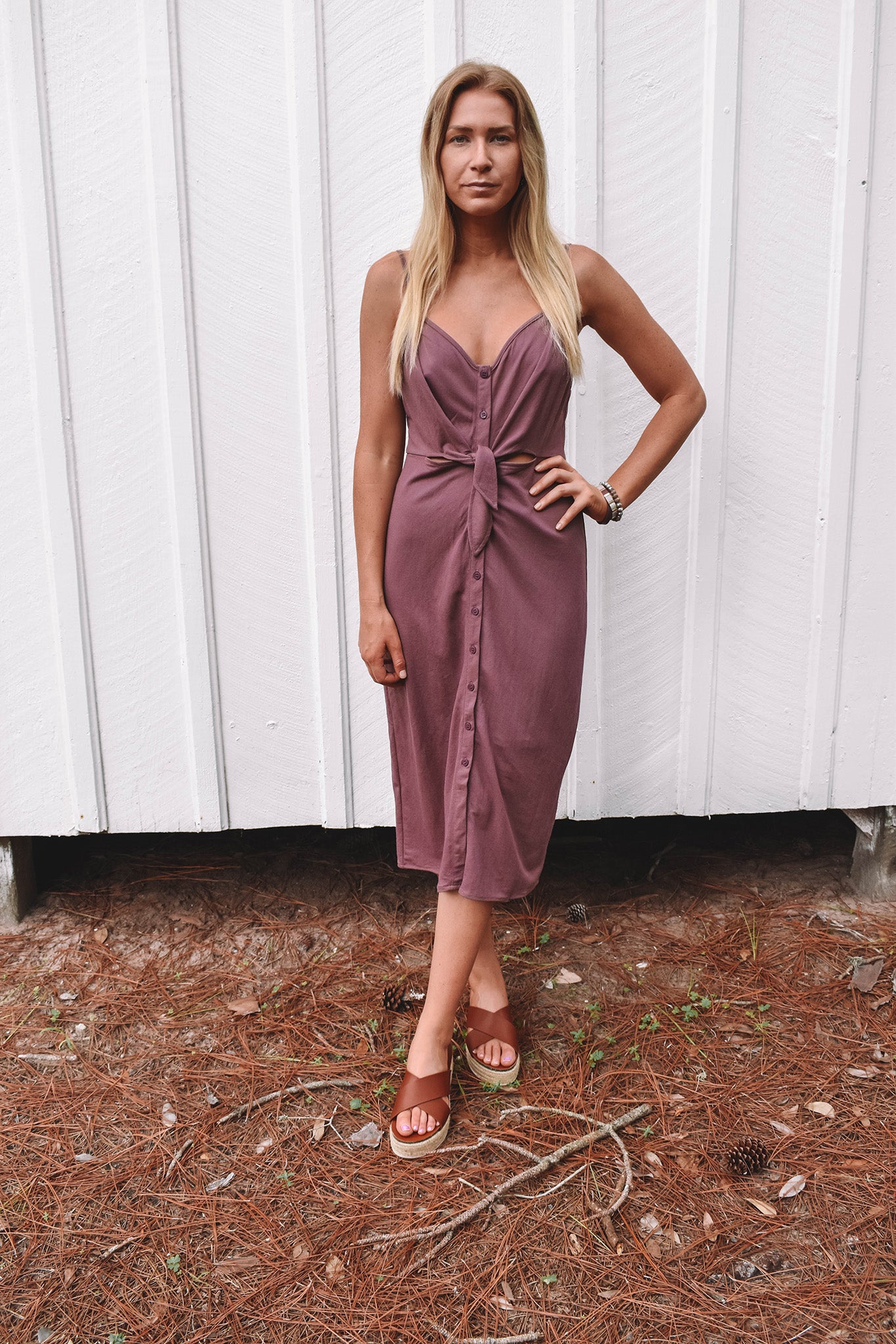 Hampton Button Down Midi Dress