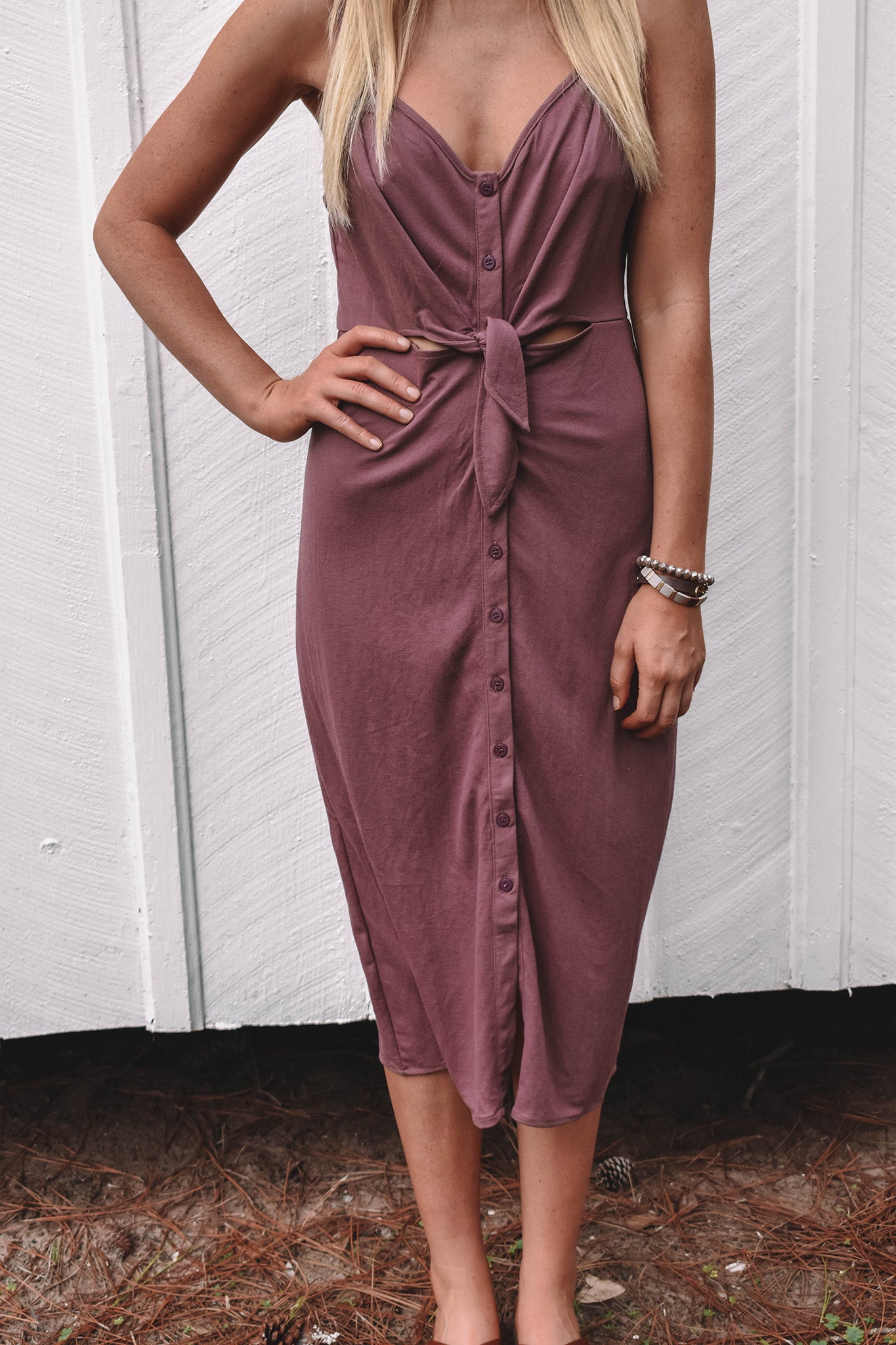 Hampton Button Down Midi Dress