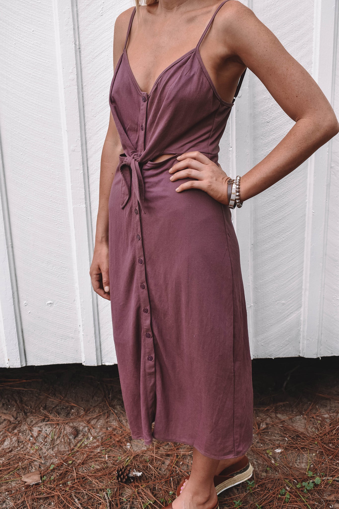 Hampton Button Down Midi Dress