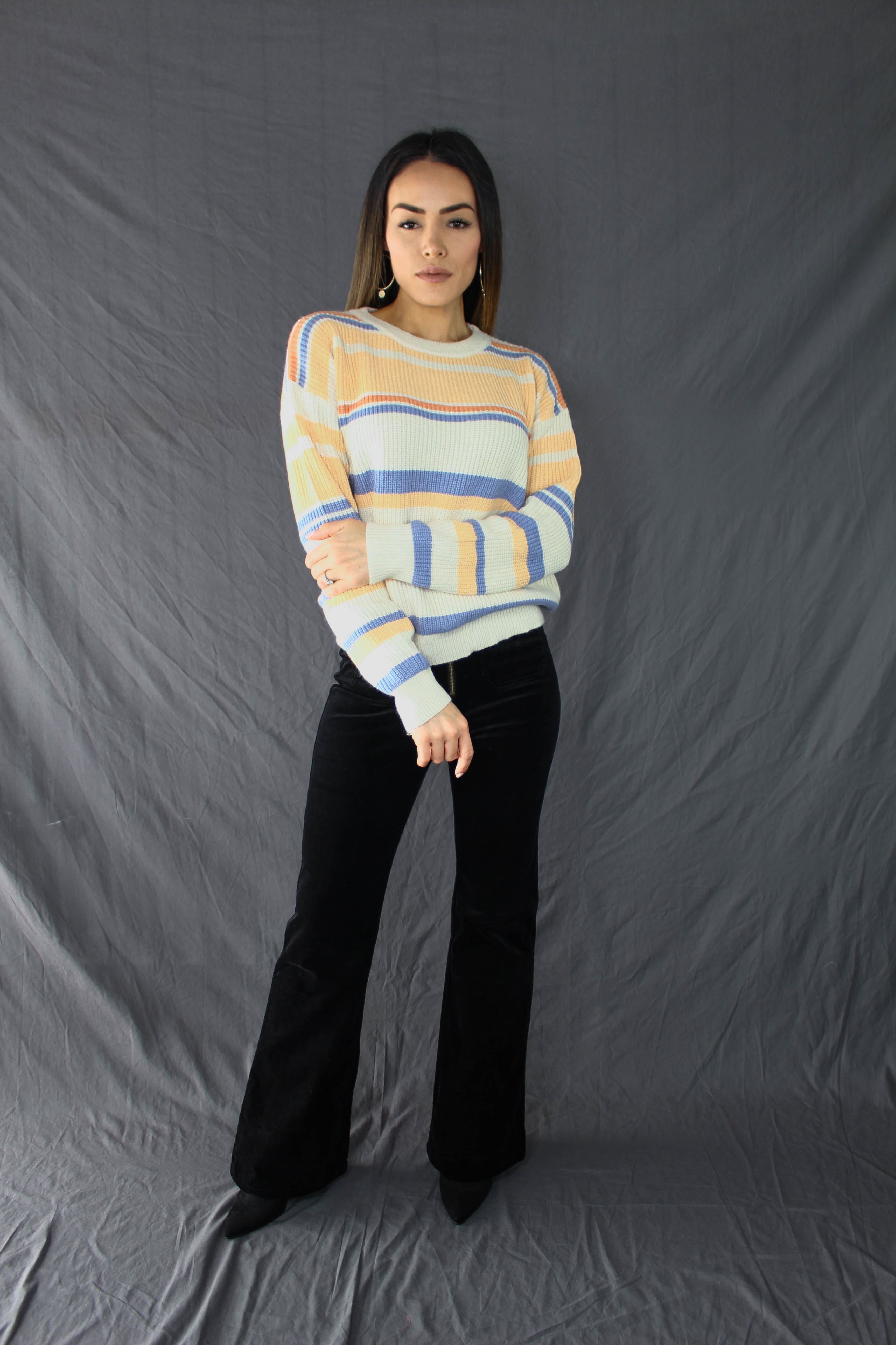Aliso Striped Knit Sweater