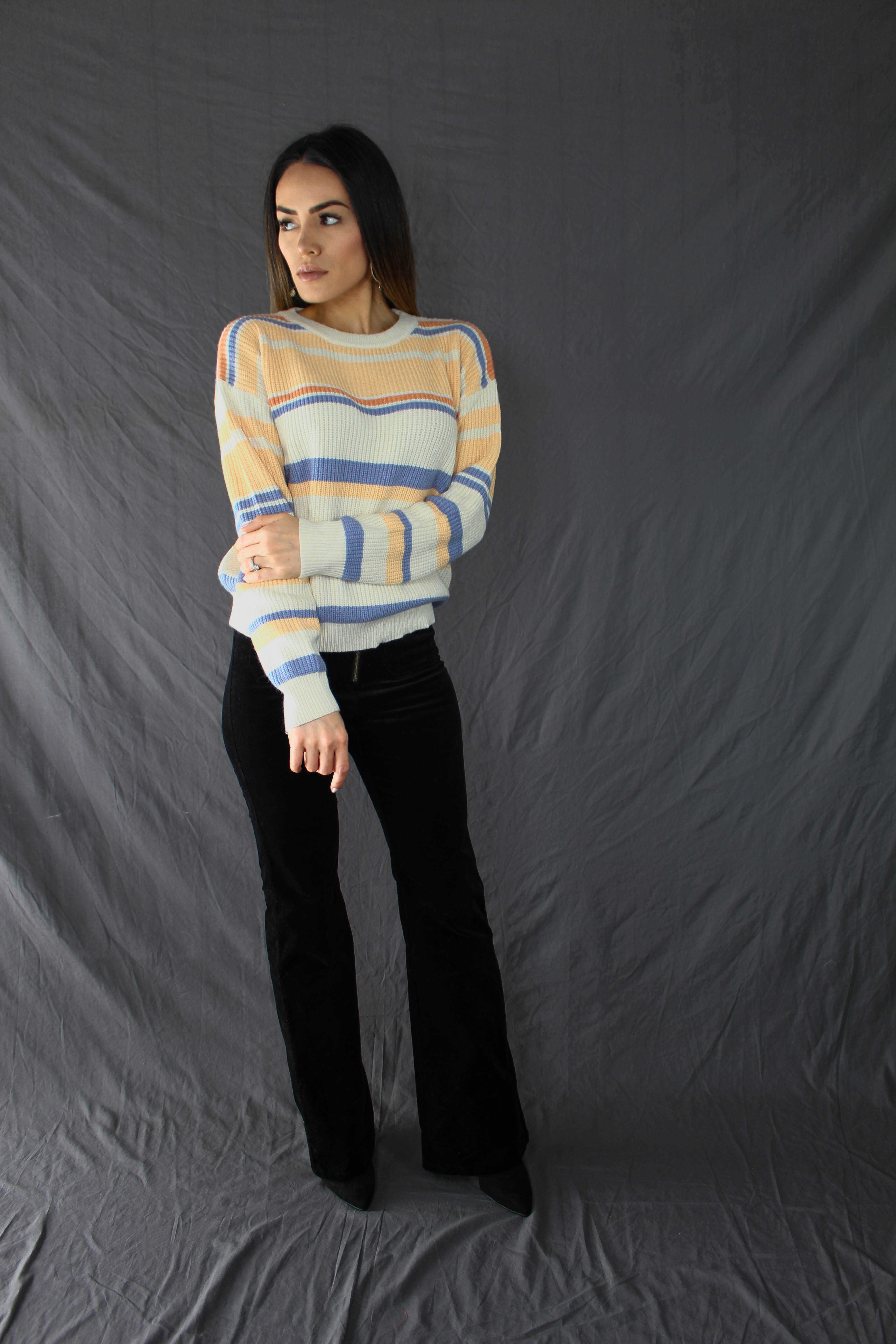 Aliso Striped Knit Sweater
