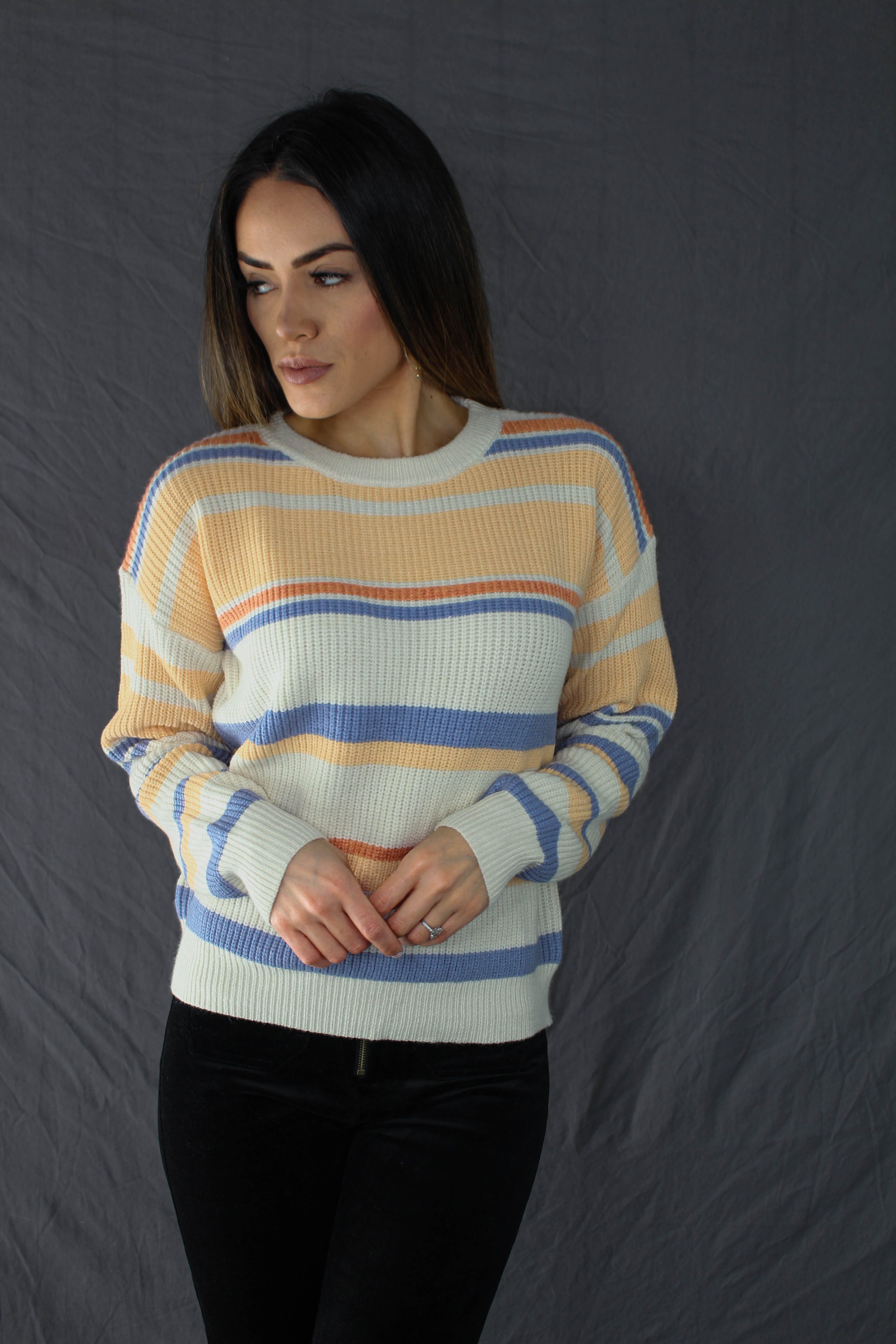 Aliso Striped Knit Sweater