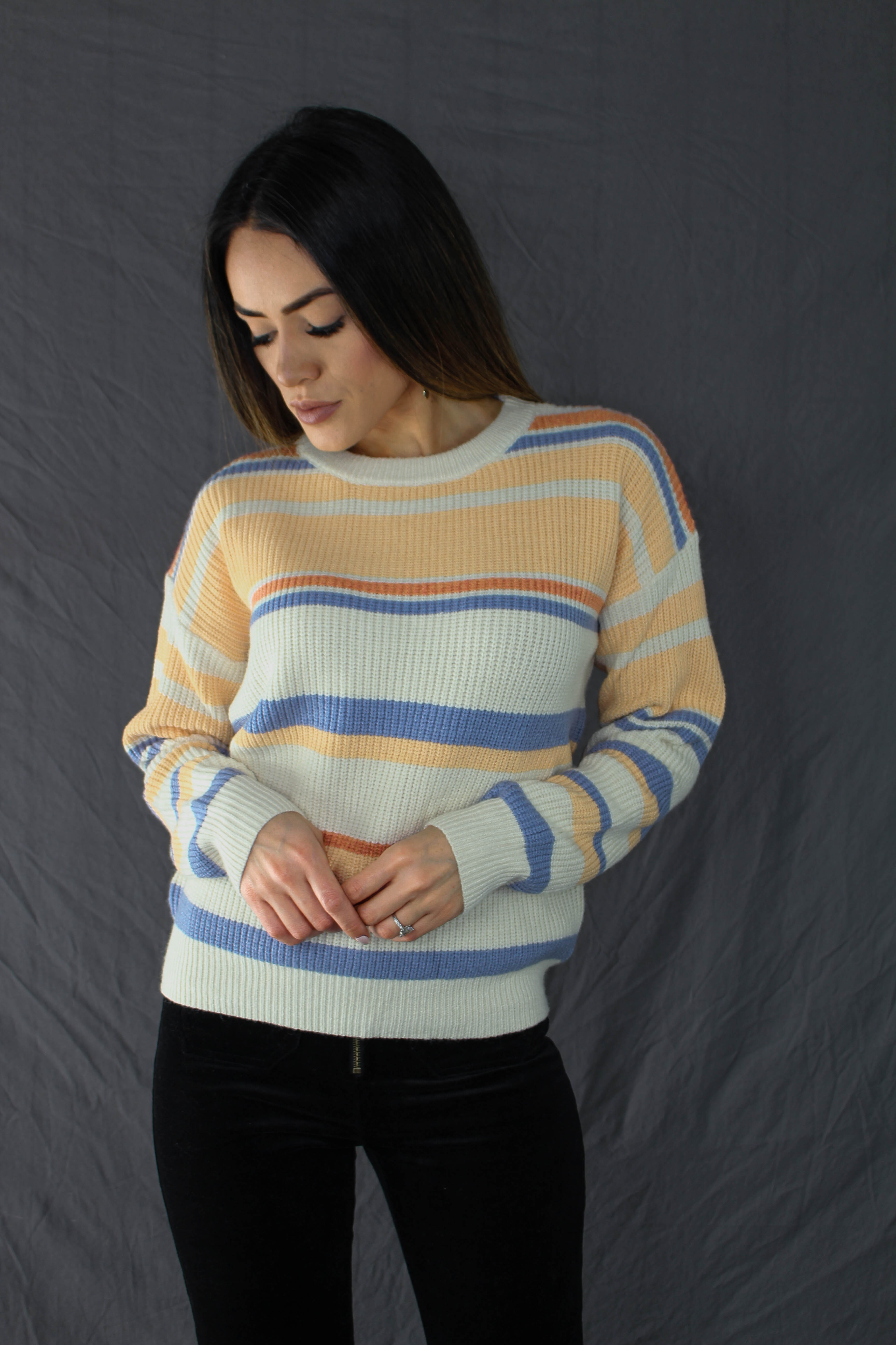 Aliso Striped Knit Sweater