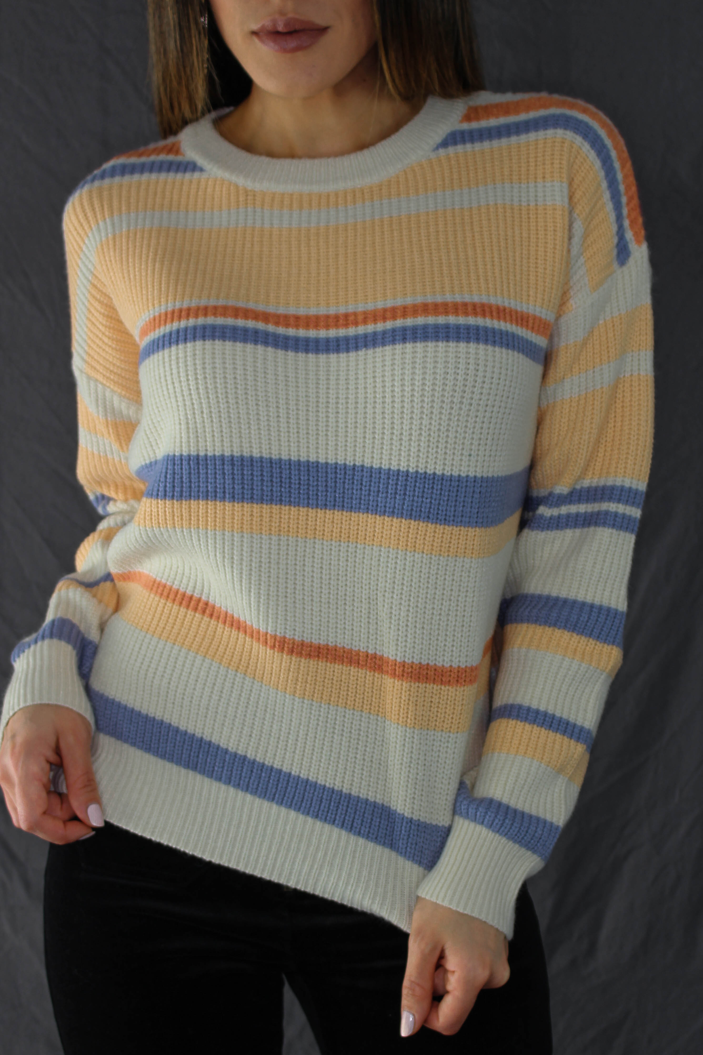 Aliso Striped Knit Sweater