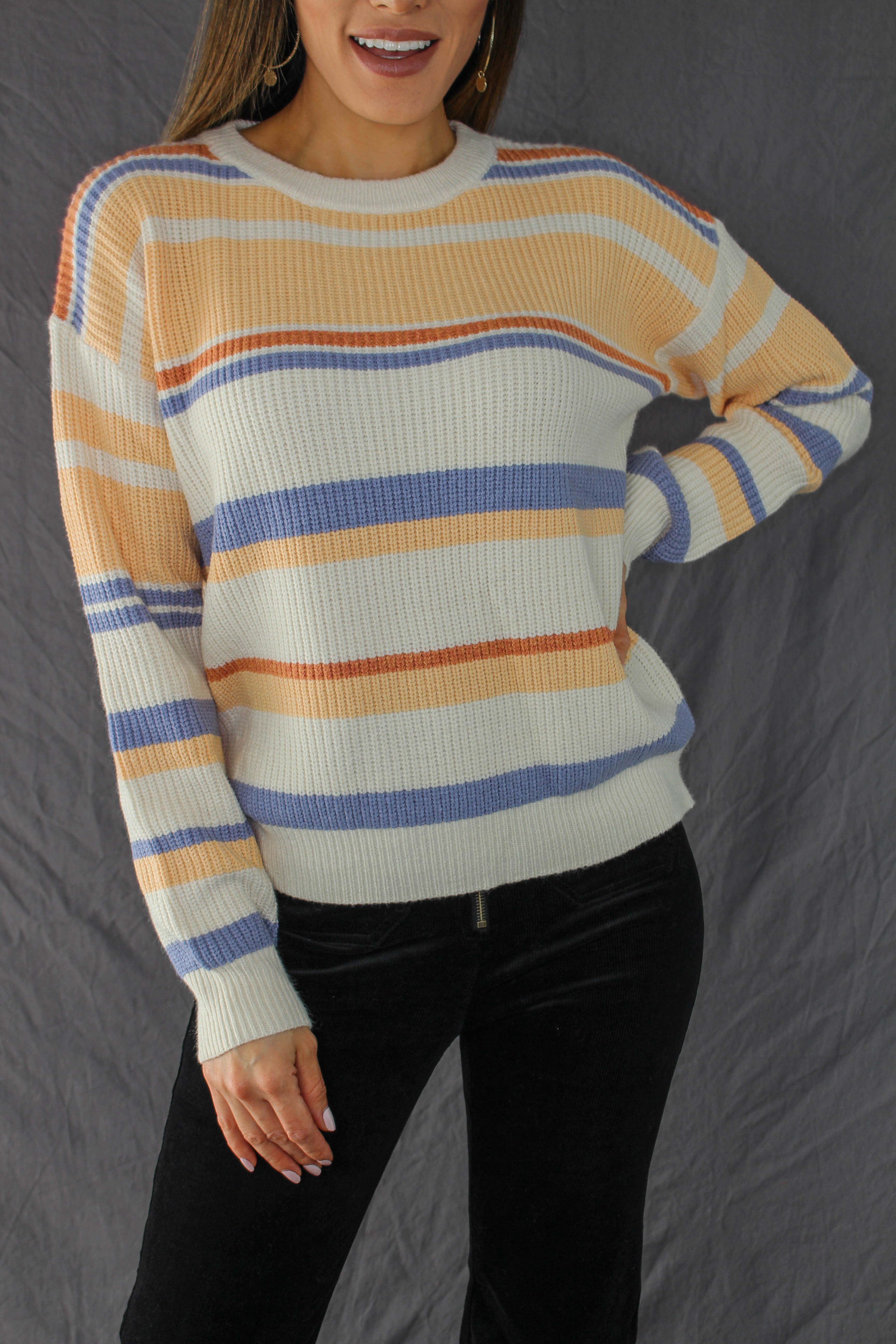Aliso Striped Knit Sweater