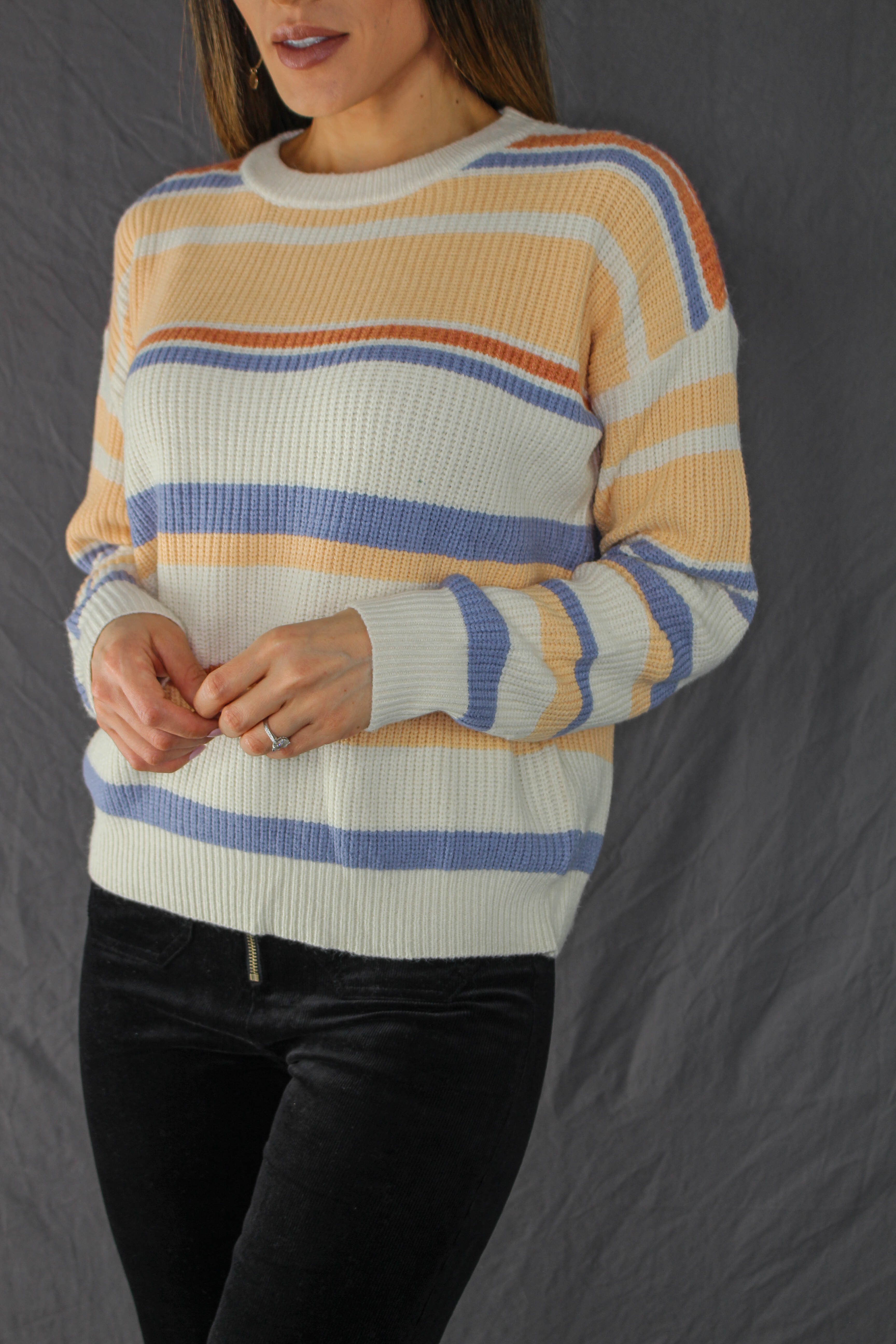Aliso Striped Knit Sweater