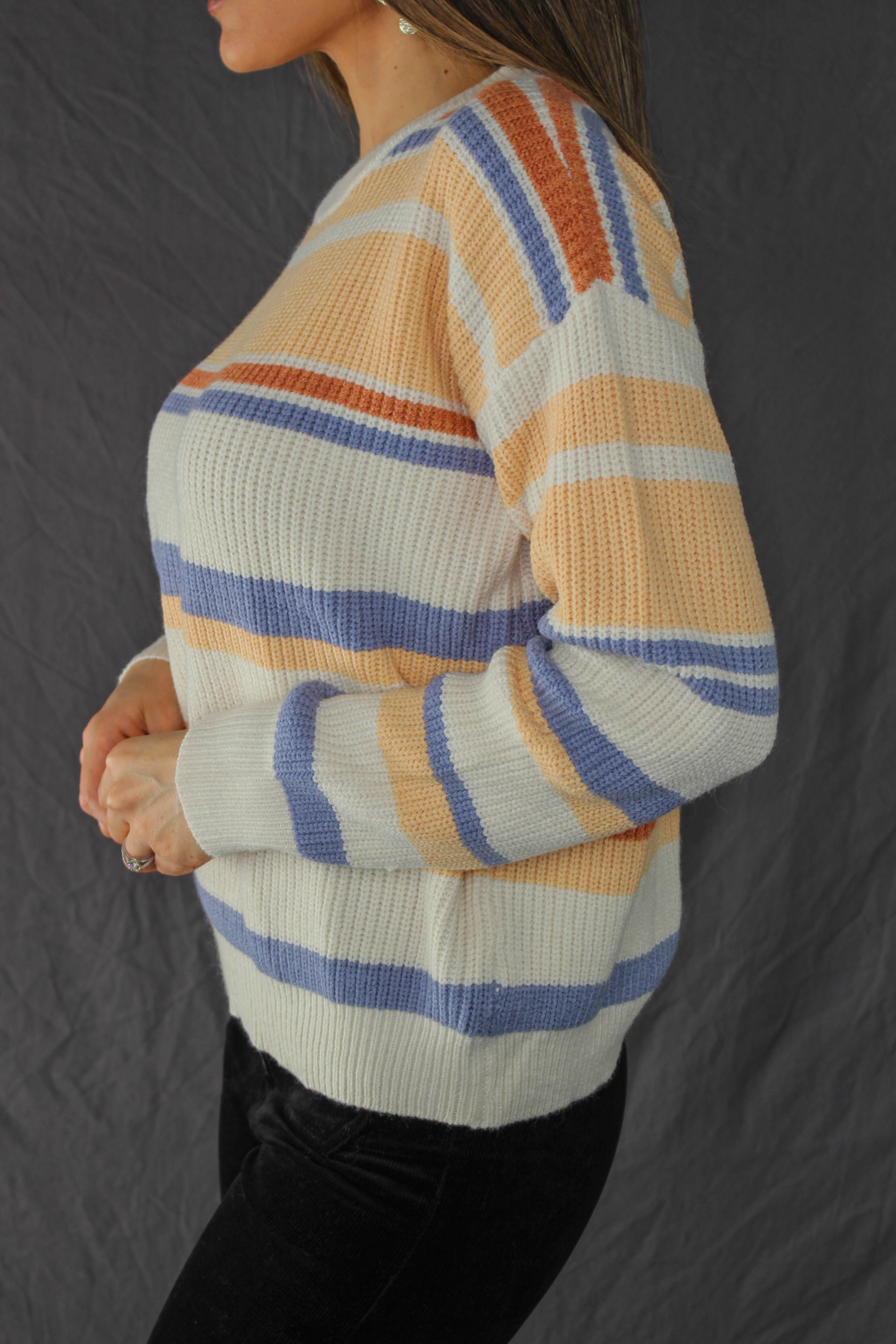 Aliso Striped Knit Sweater