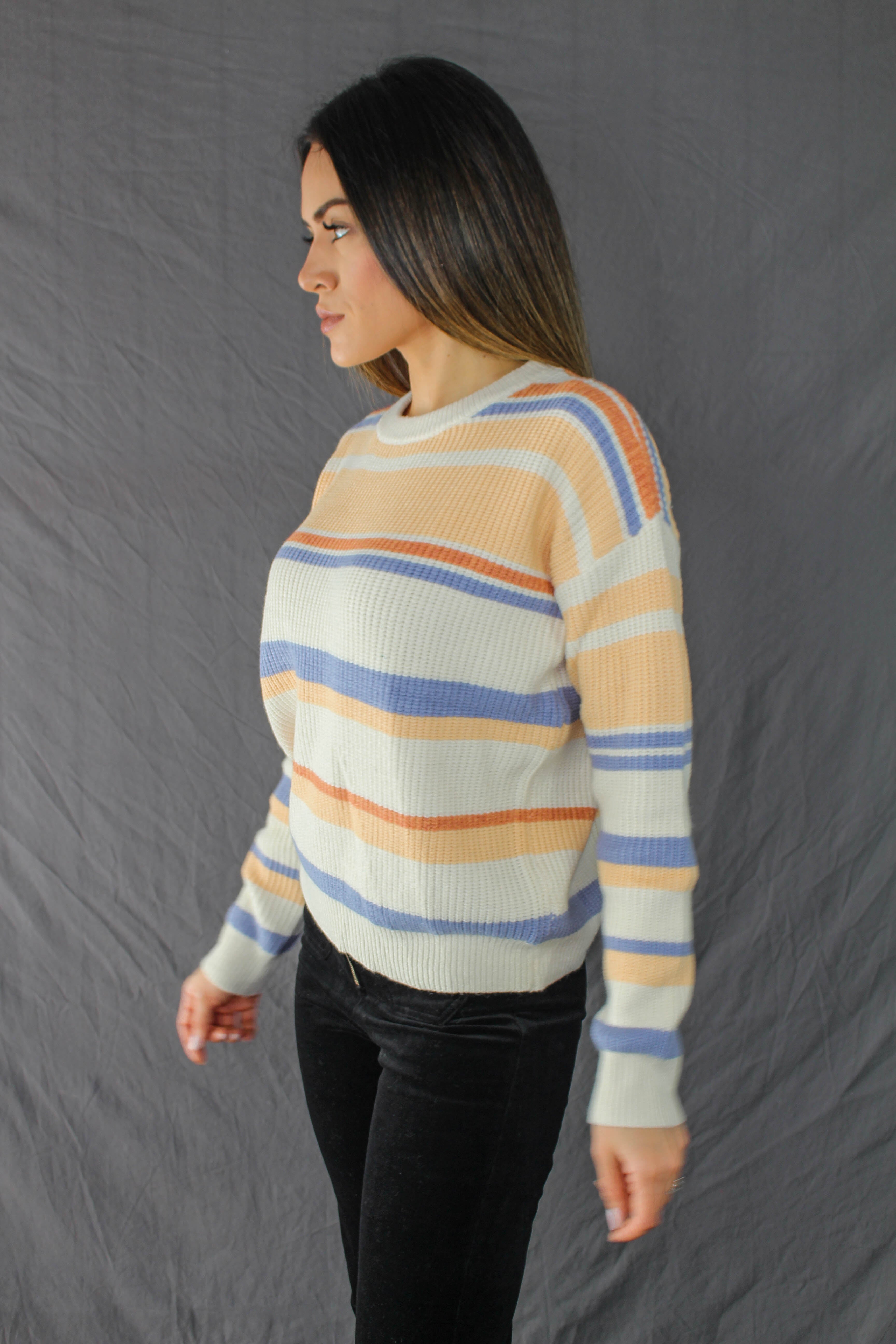 Aliso Striped Knit Sweater