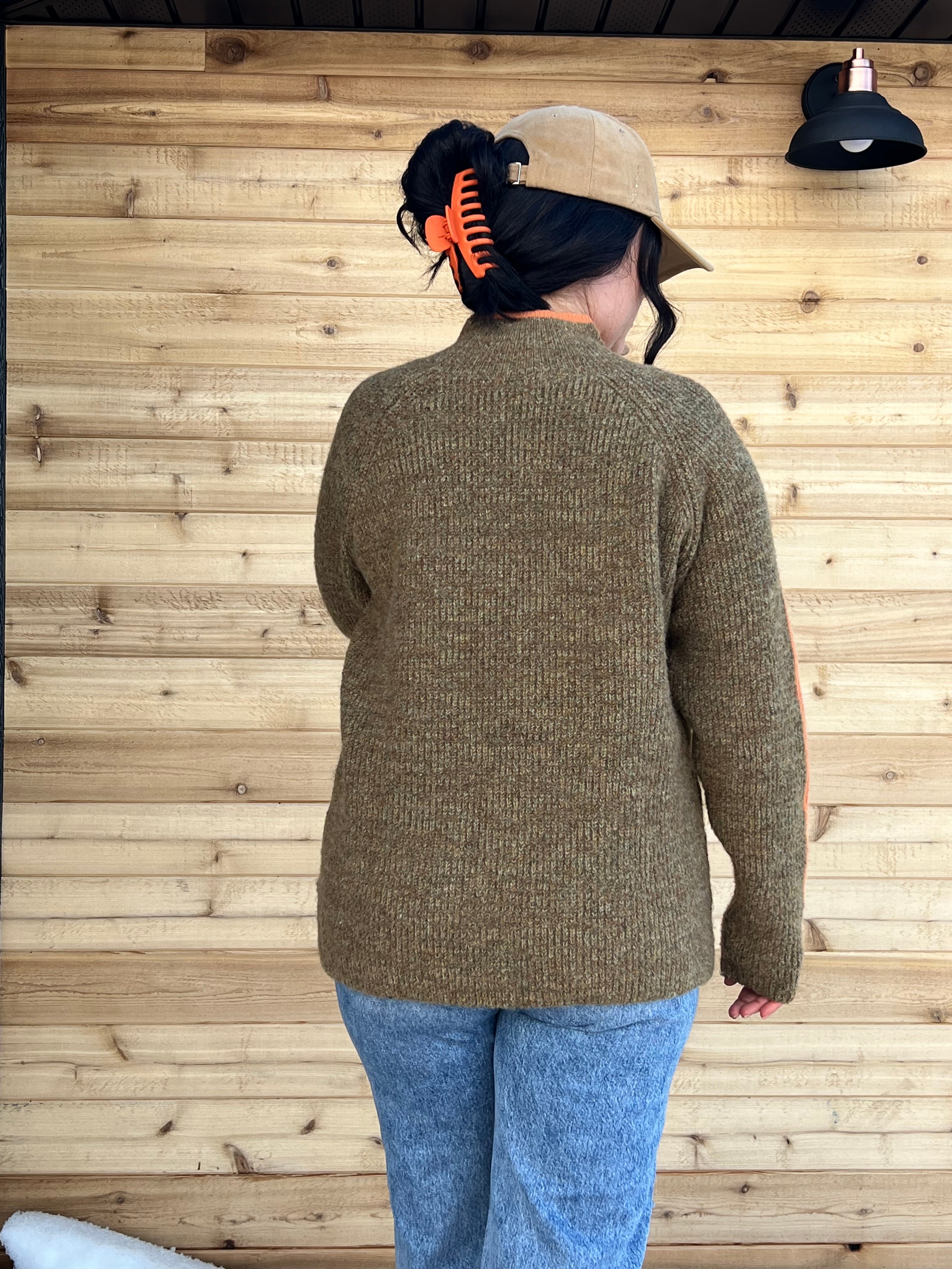 Rachel Raglan Sleeve Funnel Neck Sweater