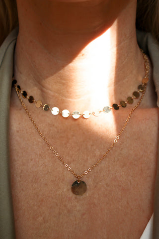Donut Pendant Necklace