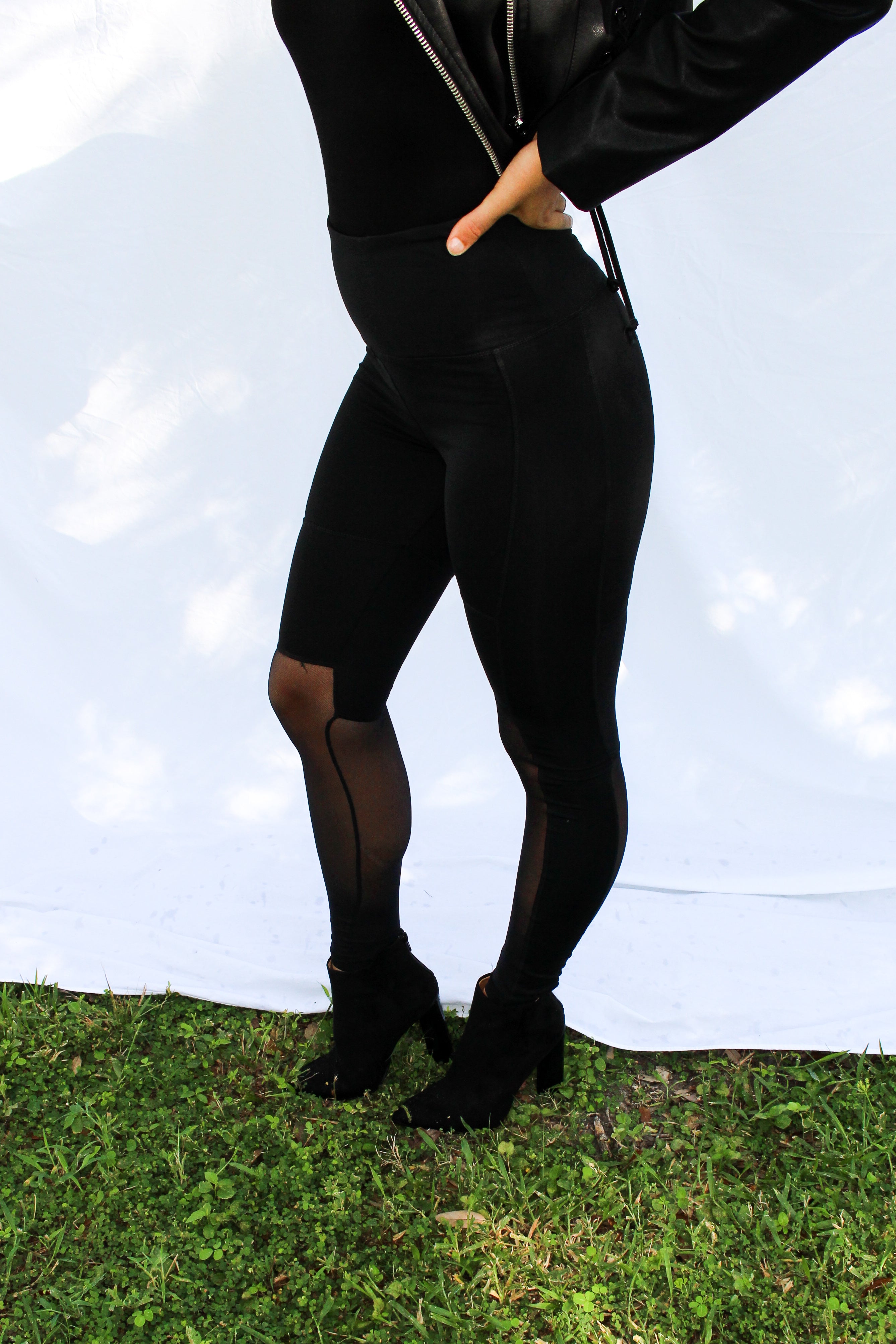 Mesh Panel Leggings