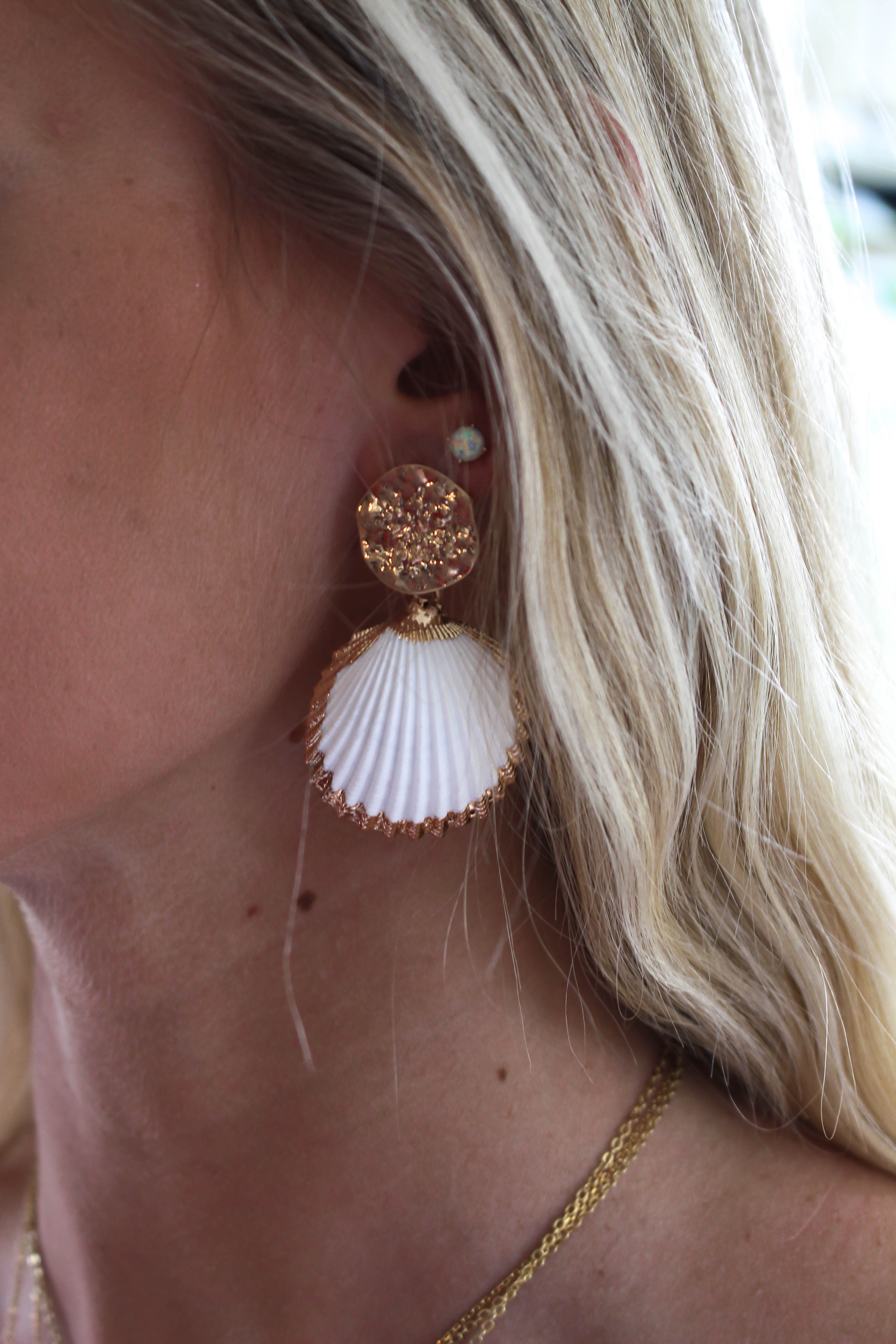 Ark Shell Drop Earring