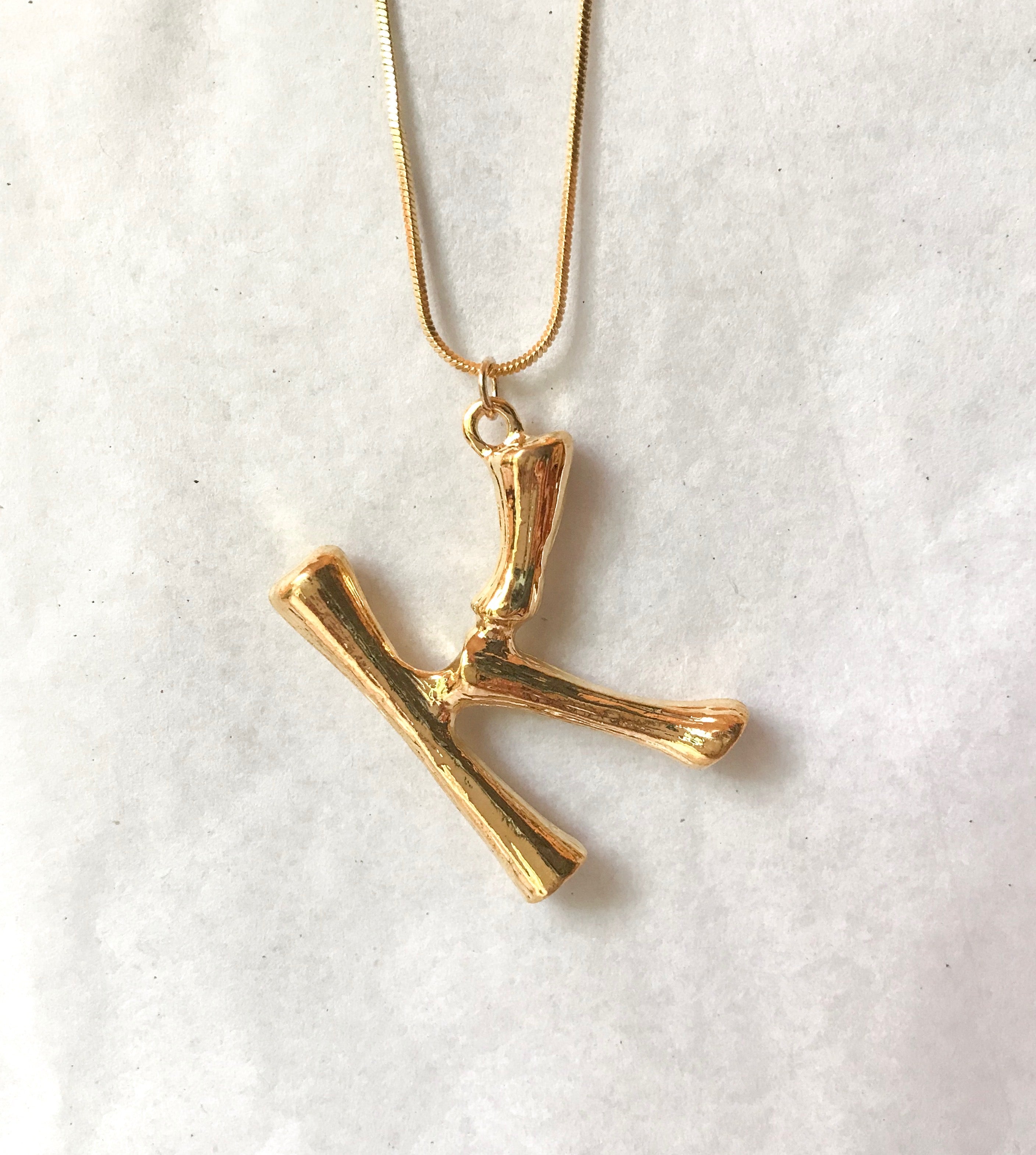 Oversized Initial Pendant
