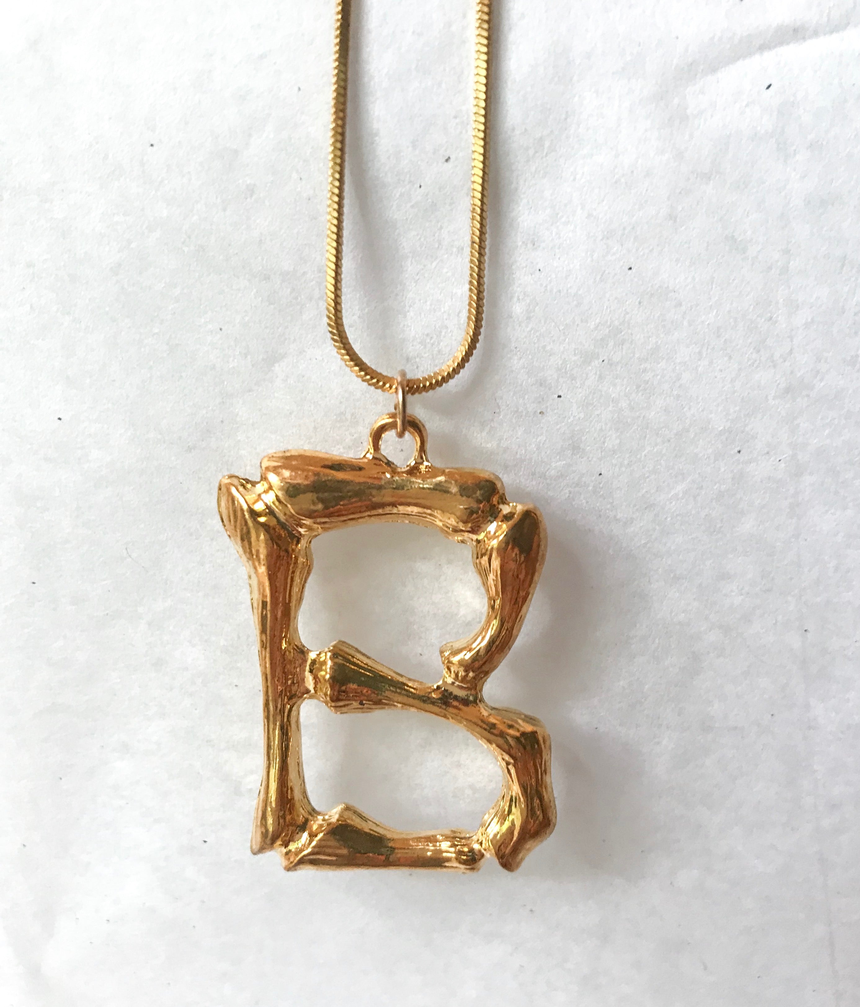 Oversized Initial Pendant